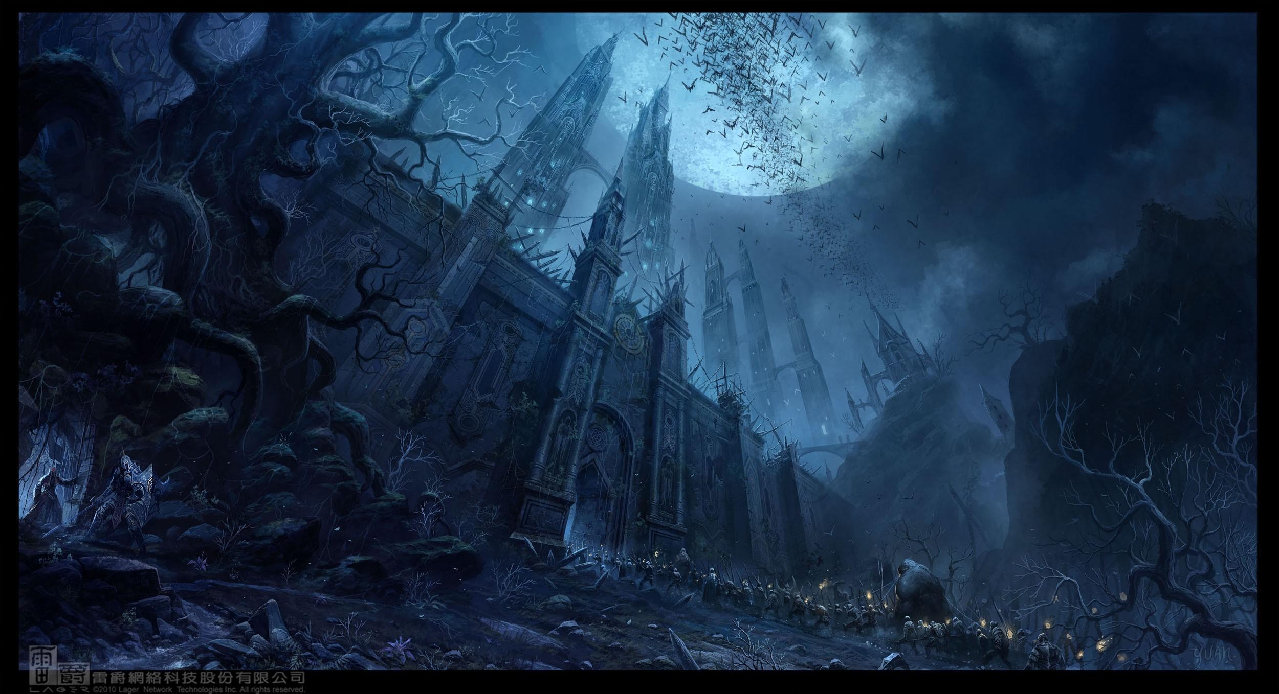 2500x1358 paintings, landscapes, cityscapes, fantasy art, drawings