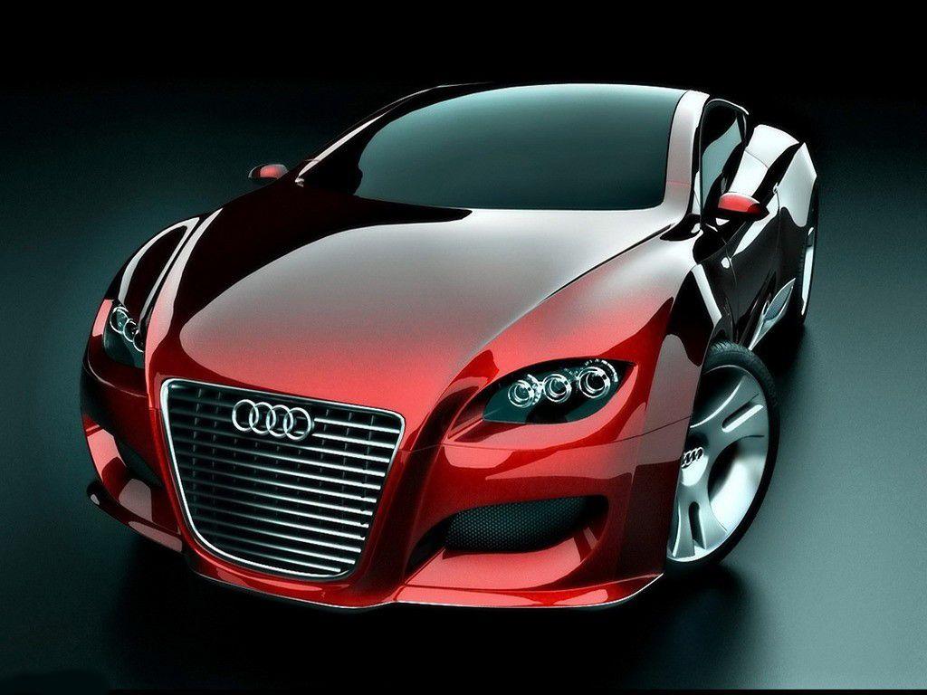 1024x768 Red Audi Car