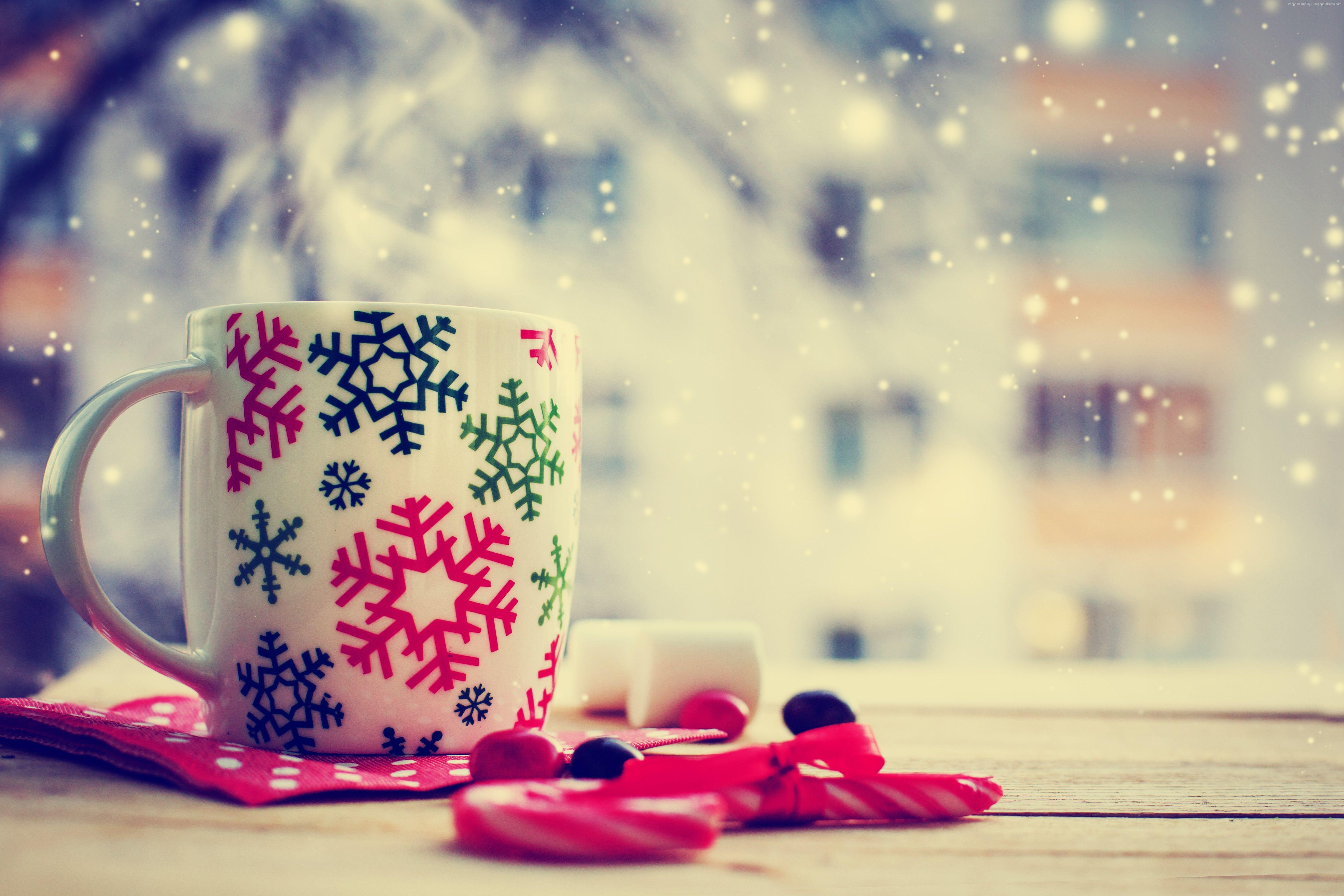 5760x3840 #Christmas, #winter, #tea, #cup. Holidays wallpaper