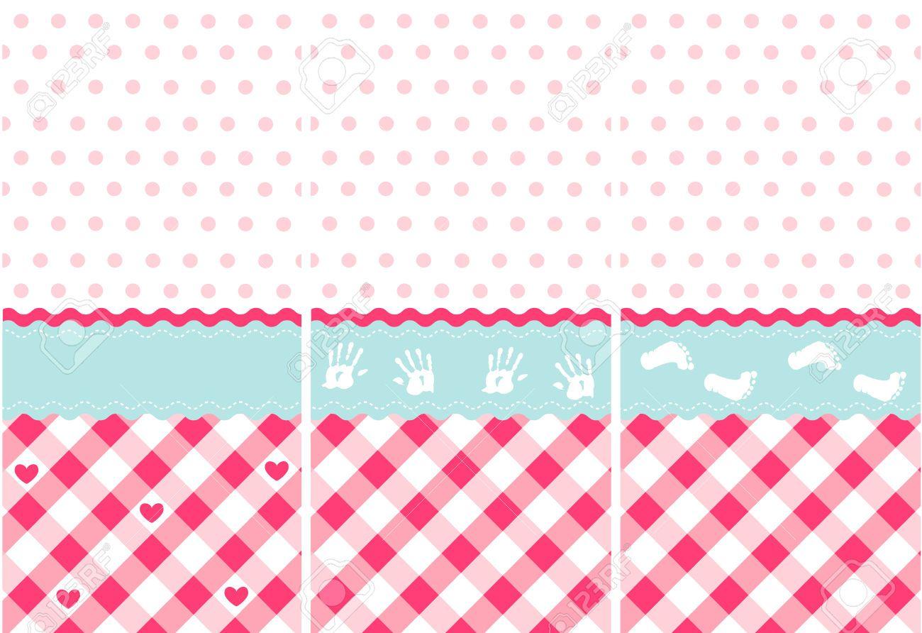 1300x892 Sweet Pink Baby Girl Elements Seamless Pattern Wallpaper Royalty