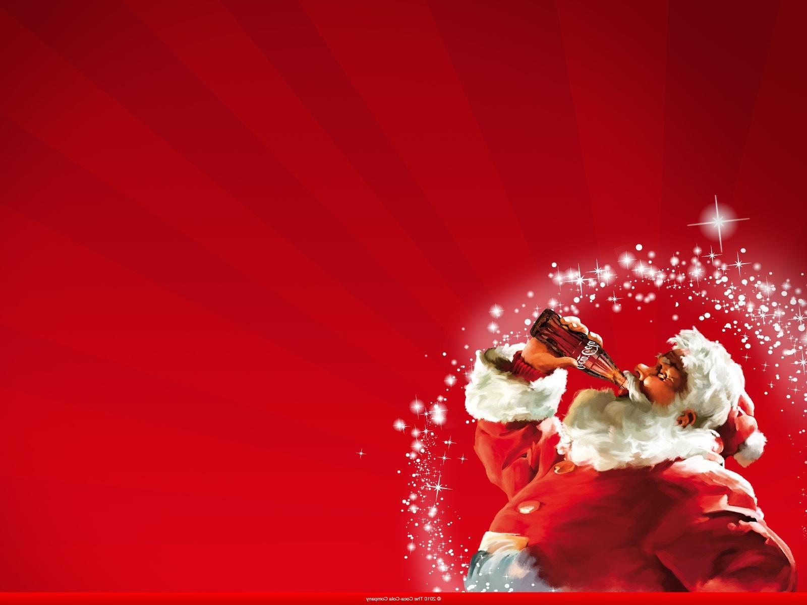 1600x1200 Cocacola new year santa claus wallpaper