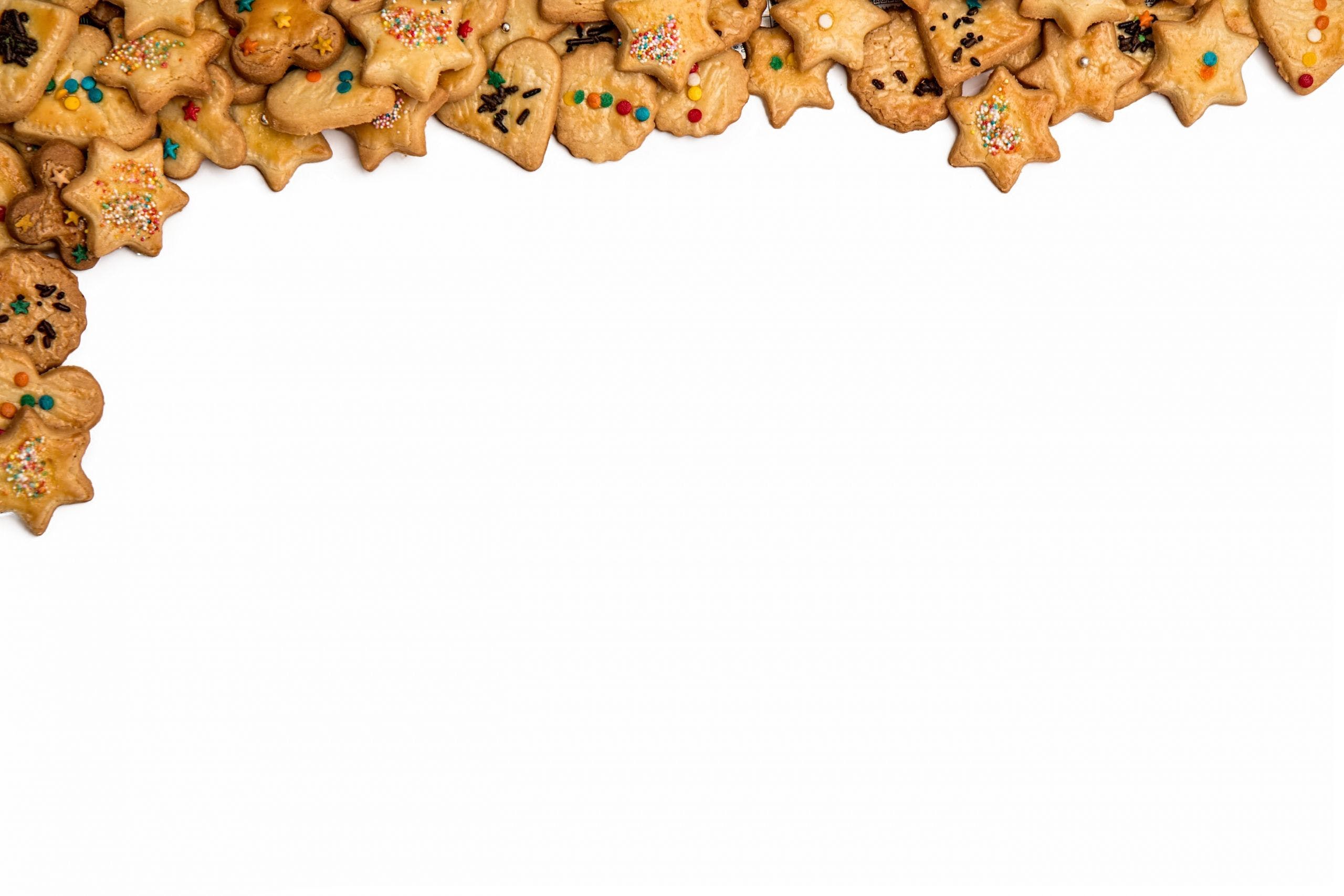 2560x1707 HD Christmas Cookies Border Wallpaper