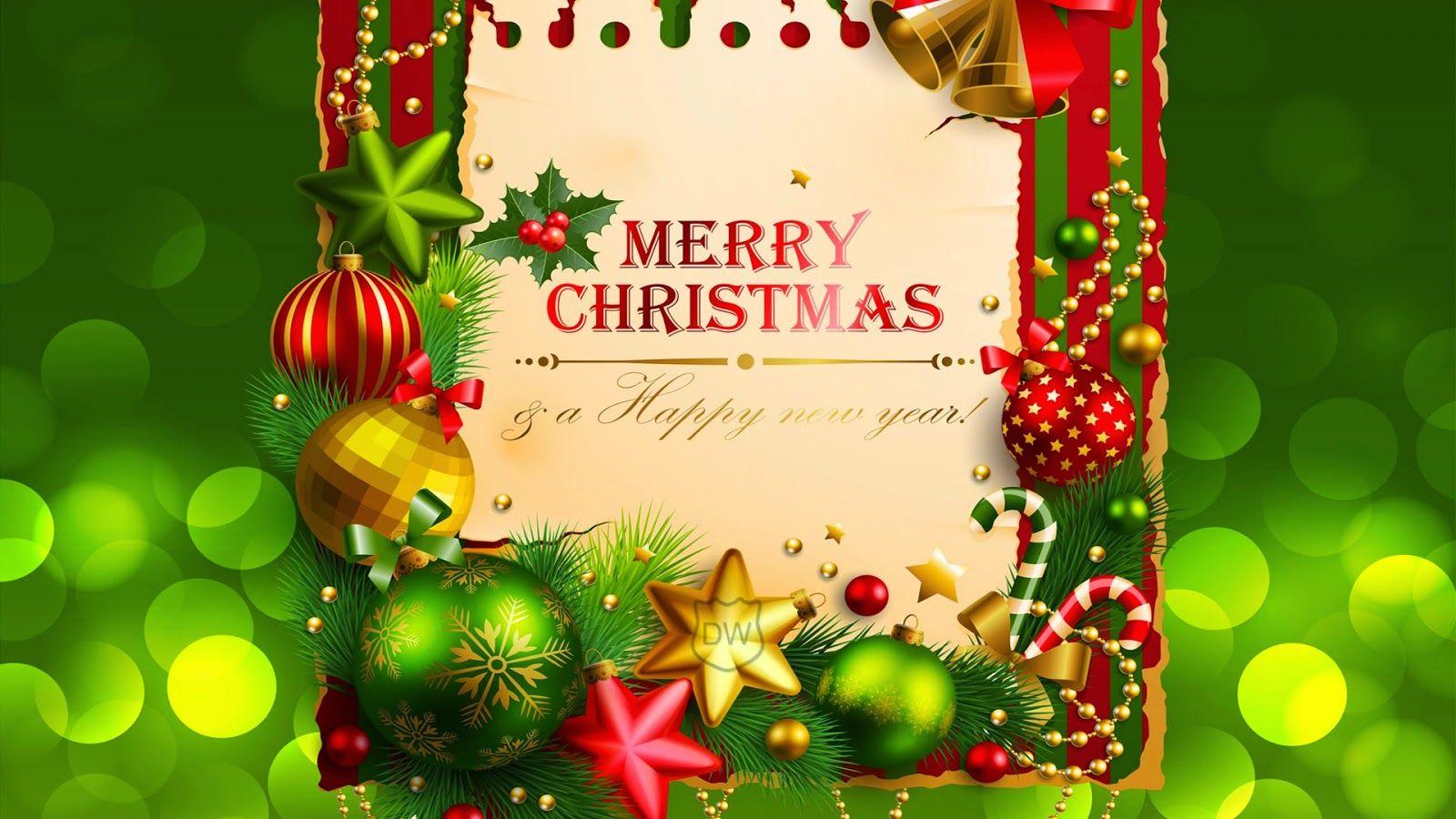 1600x900 Download Merry Christmas and Happy New Year 2015 Wallpaper
