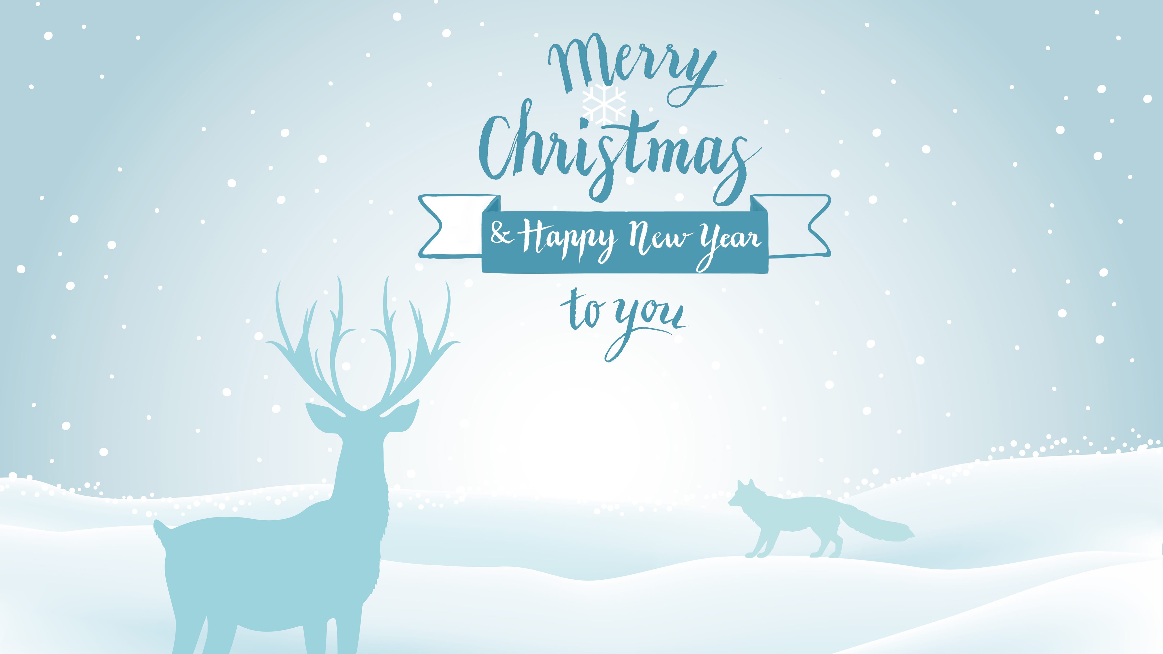 4752x2673 Christmas And Happy New Year Wallpaper With Merry 4k