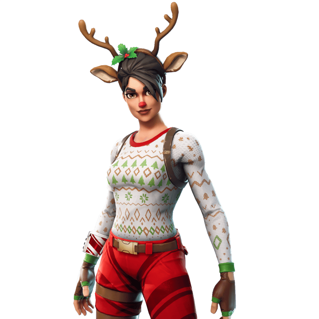 1024x1024 Red Nosed Raider Fortnite Wallpaper