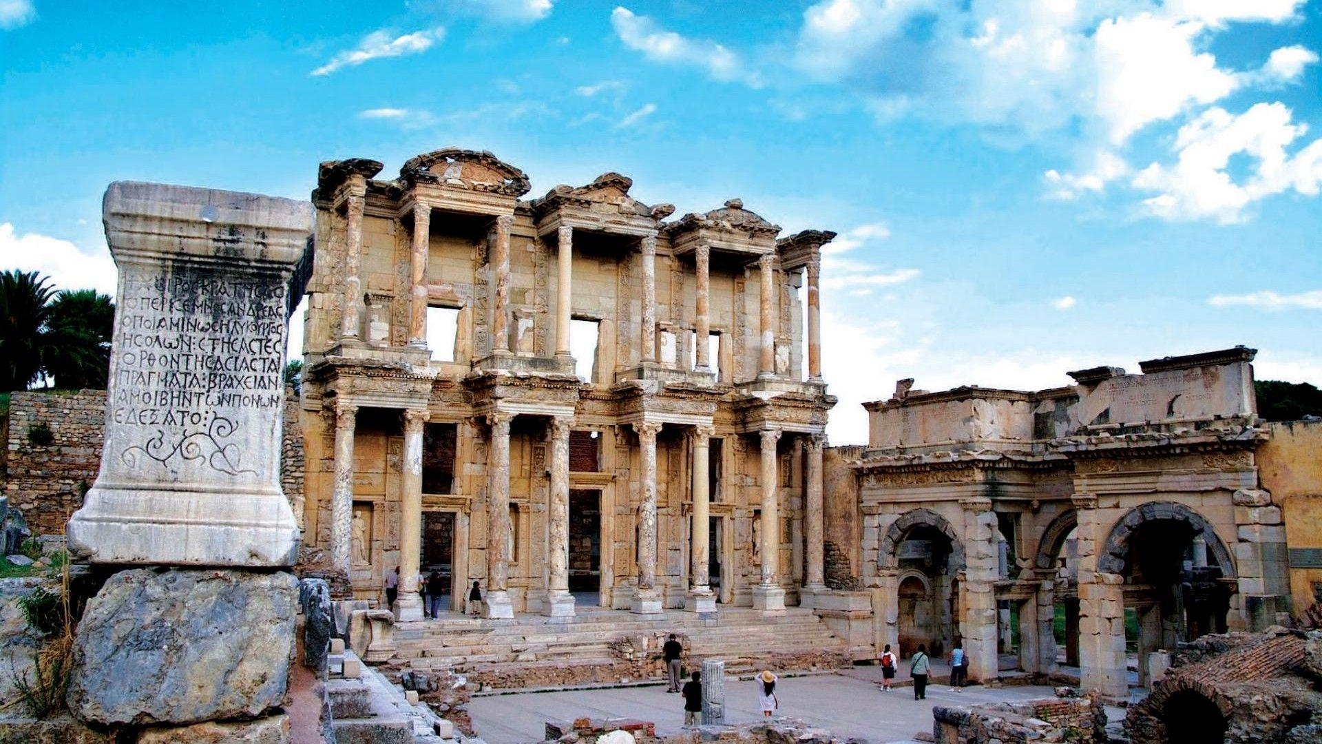 1920x1080 buildings, Turkey, ephesus, izmir wallpaper