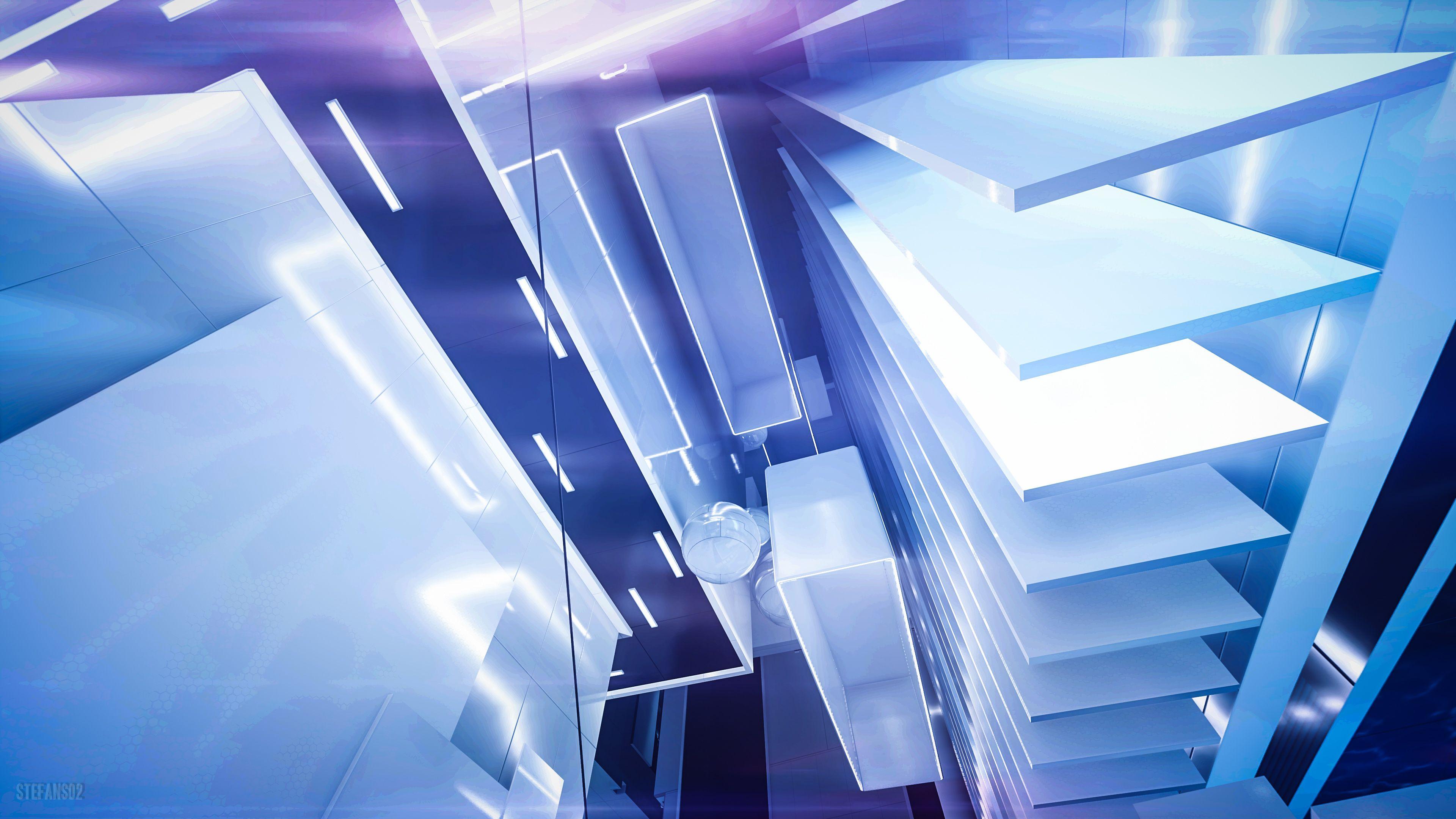 3840x2160 Slabes, White, Mirror's Edge Catalyst, Wallpaper's