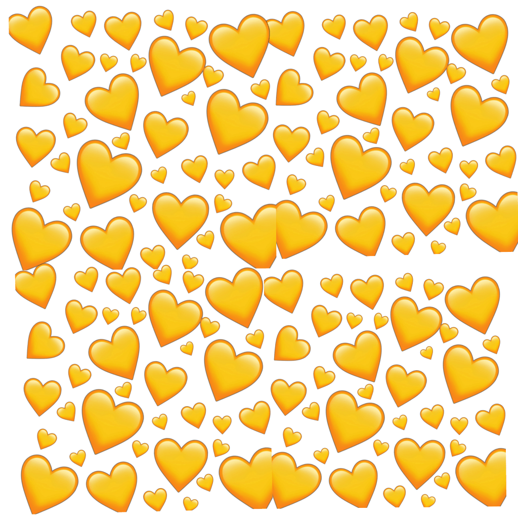 transparent yellow heart