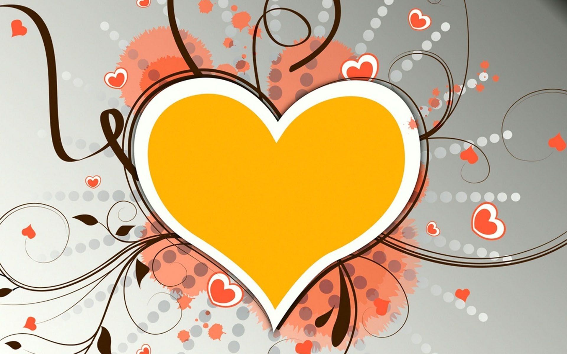 Yellow Hearts Wallpapers Top Free Yellow Hearts Backgrounds WallpaperAccess