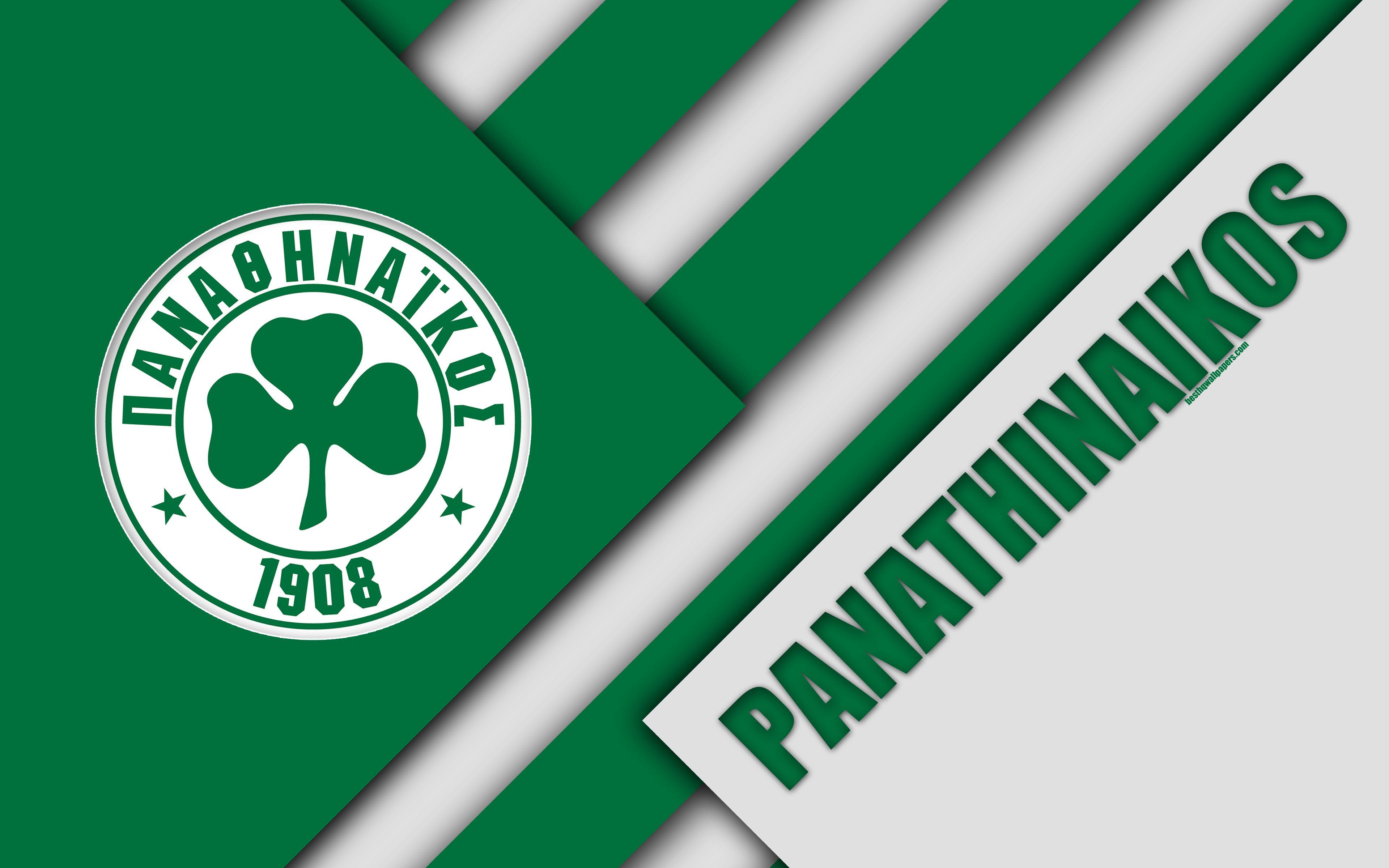 3840x2400 Download wallpaper Panathinaikos FC, Athens, 4k, green