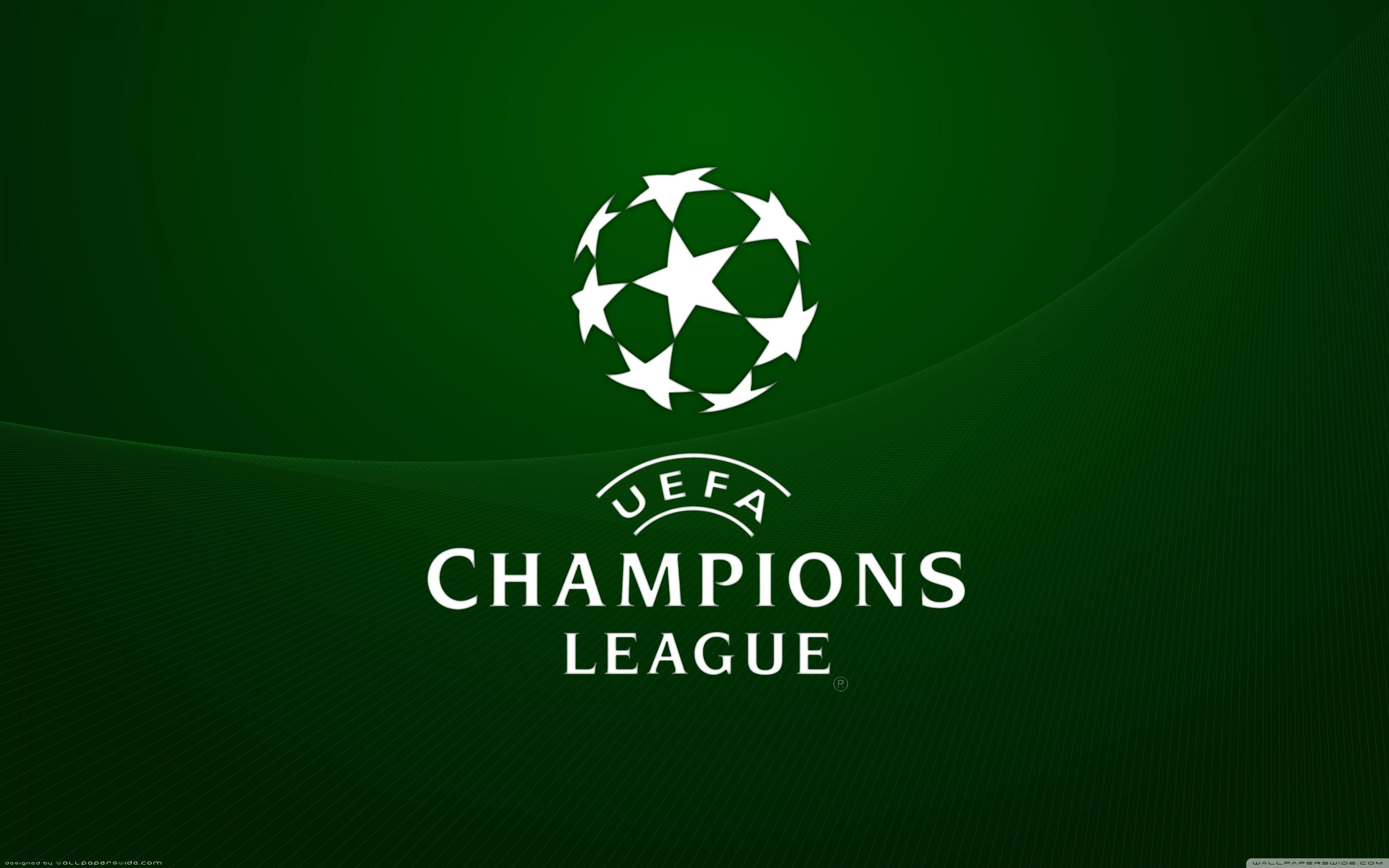 3840x2400 UEFA Champions League, Green Ultra HD Desktop Background