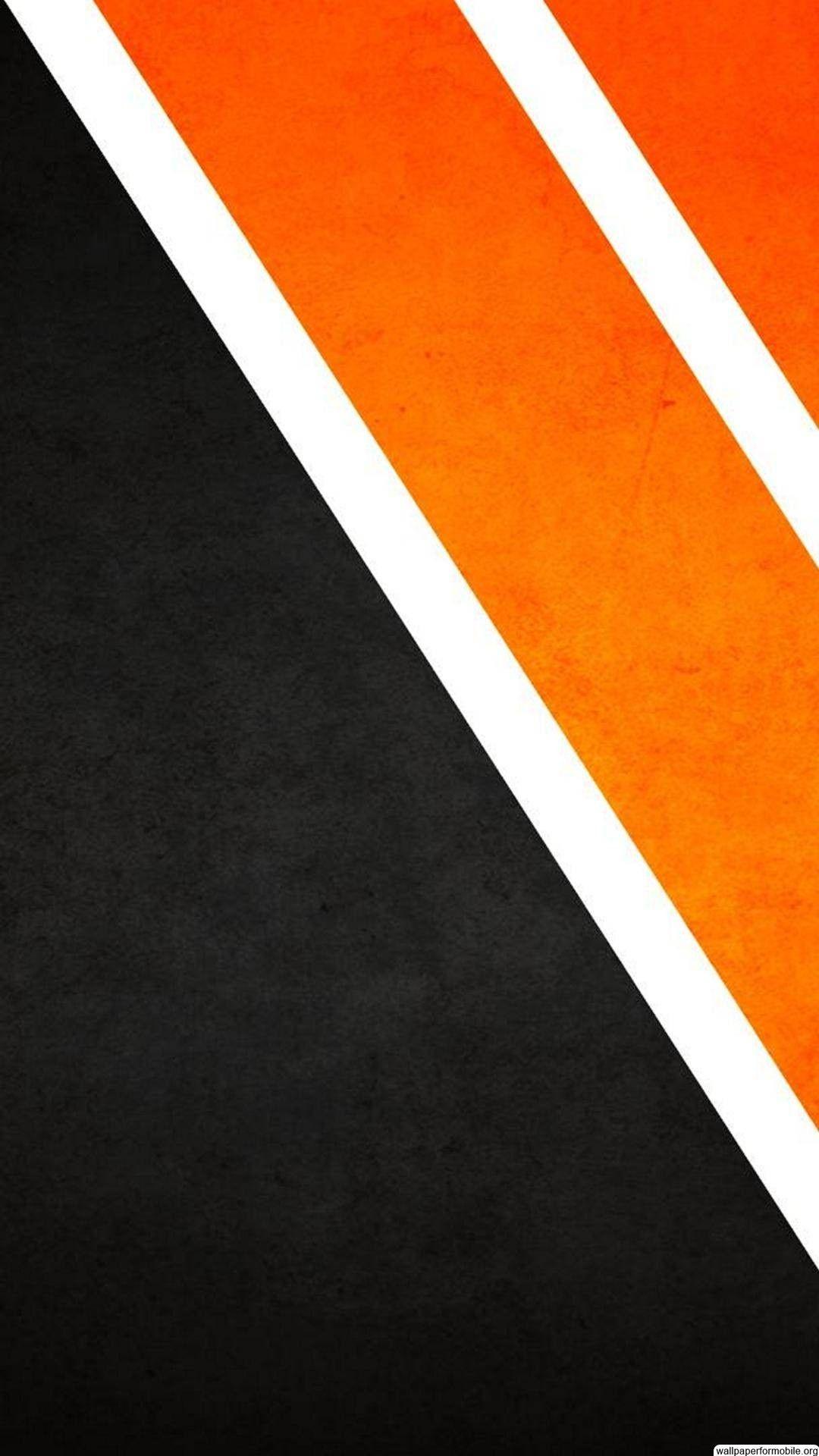 1080x1920 Orange And White Wallpaper
