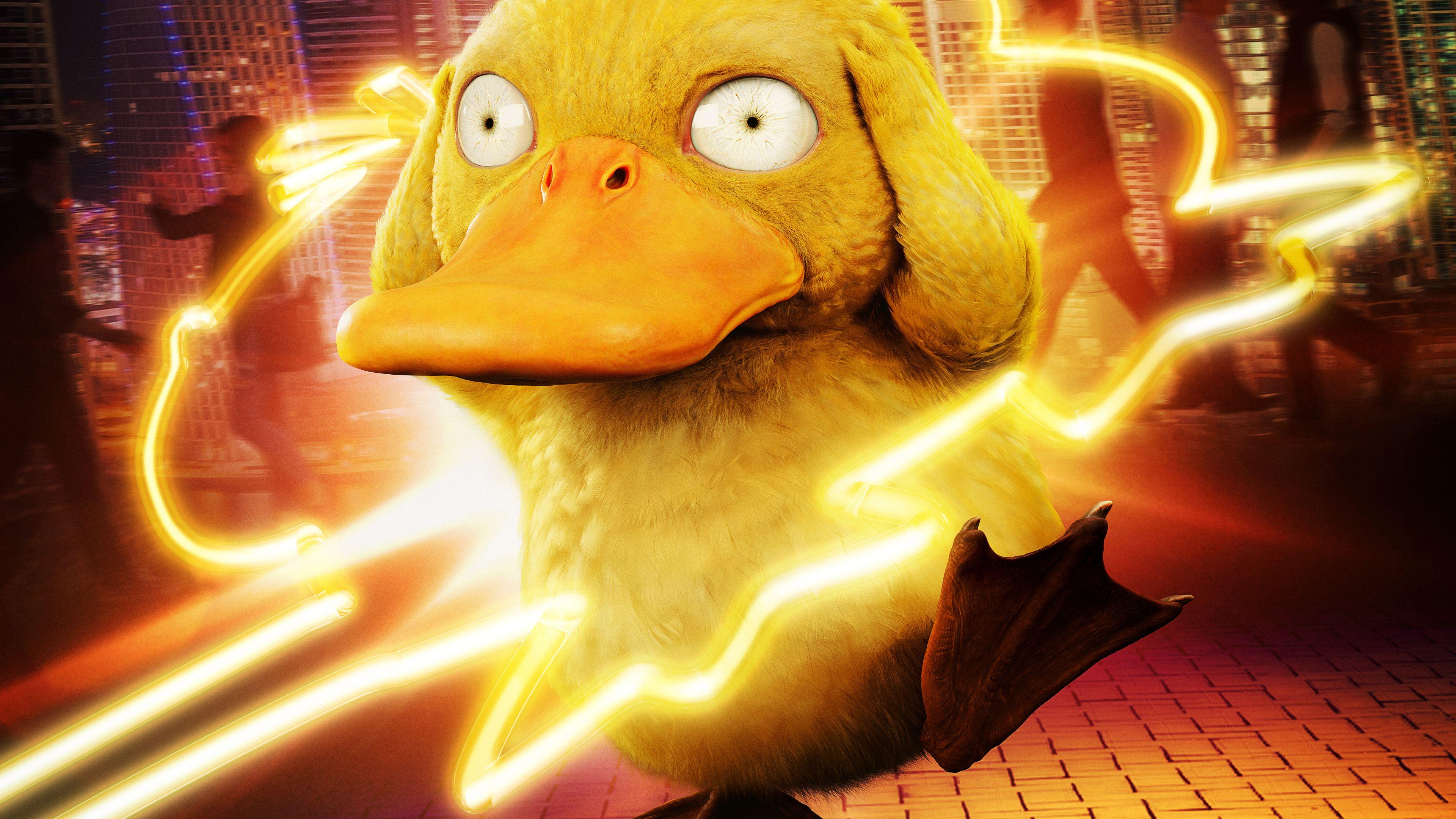 3840x2160 Wallpaper 4k Detective Pikachu Koda Duck 4k 2019 movies