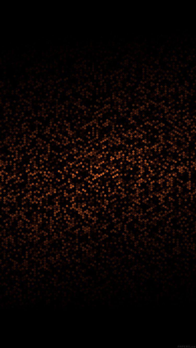 750x1334 Orange Black Wallpaper