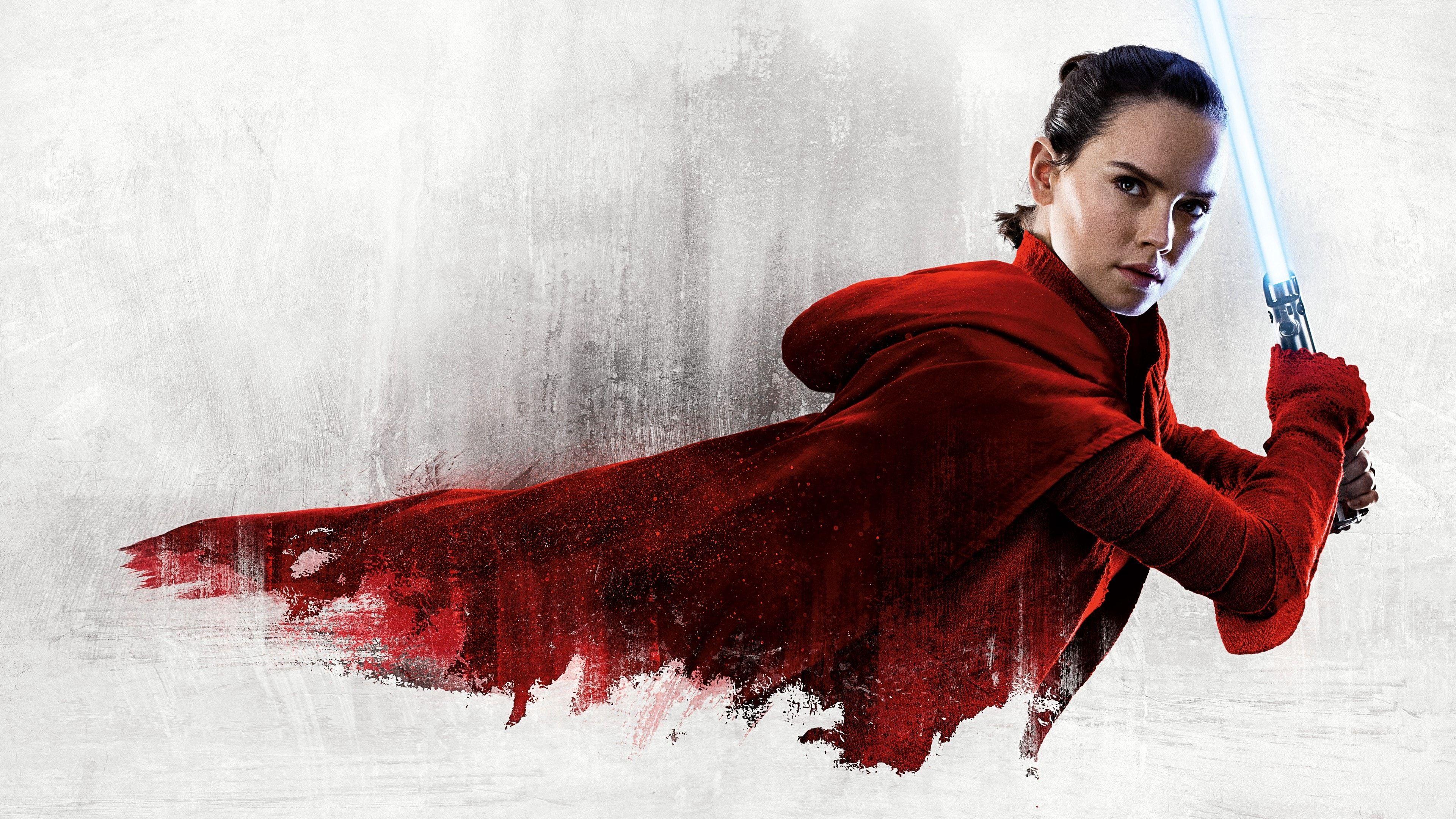 3840x2160 Rey Daisy Ridley Star Wars The Last Jedi 4k Wallpaper