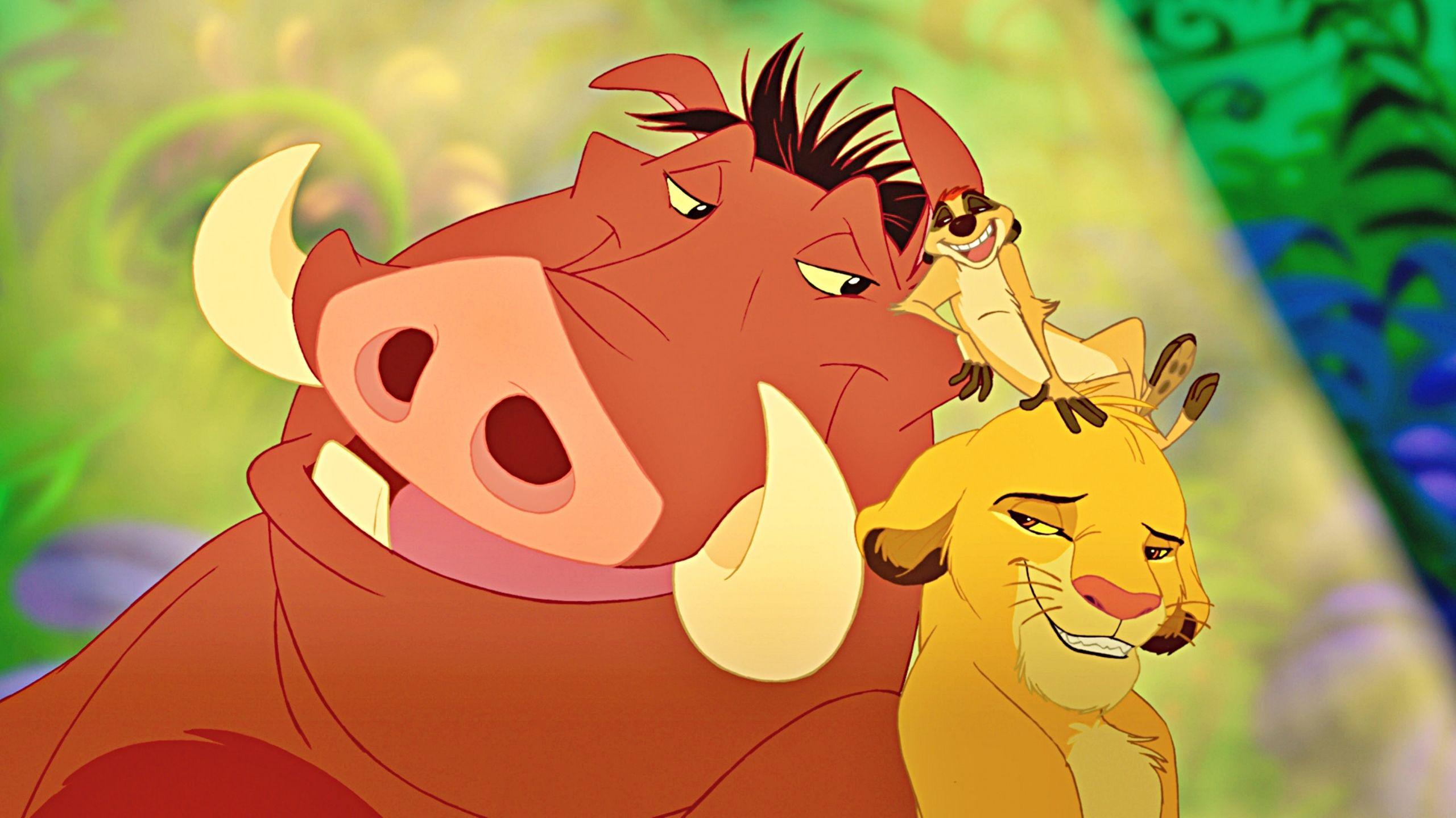 2560x1440 Timon And Pumbaa Wallpaper