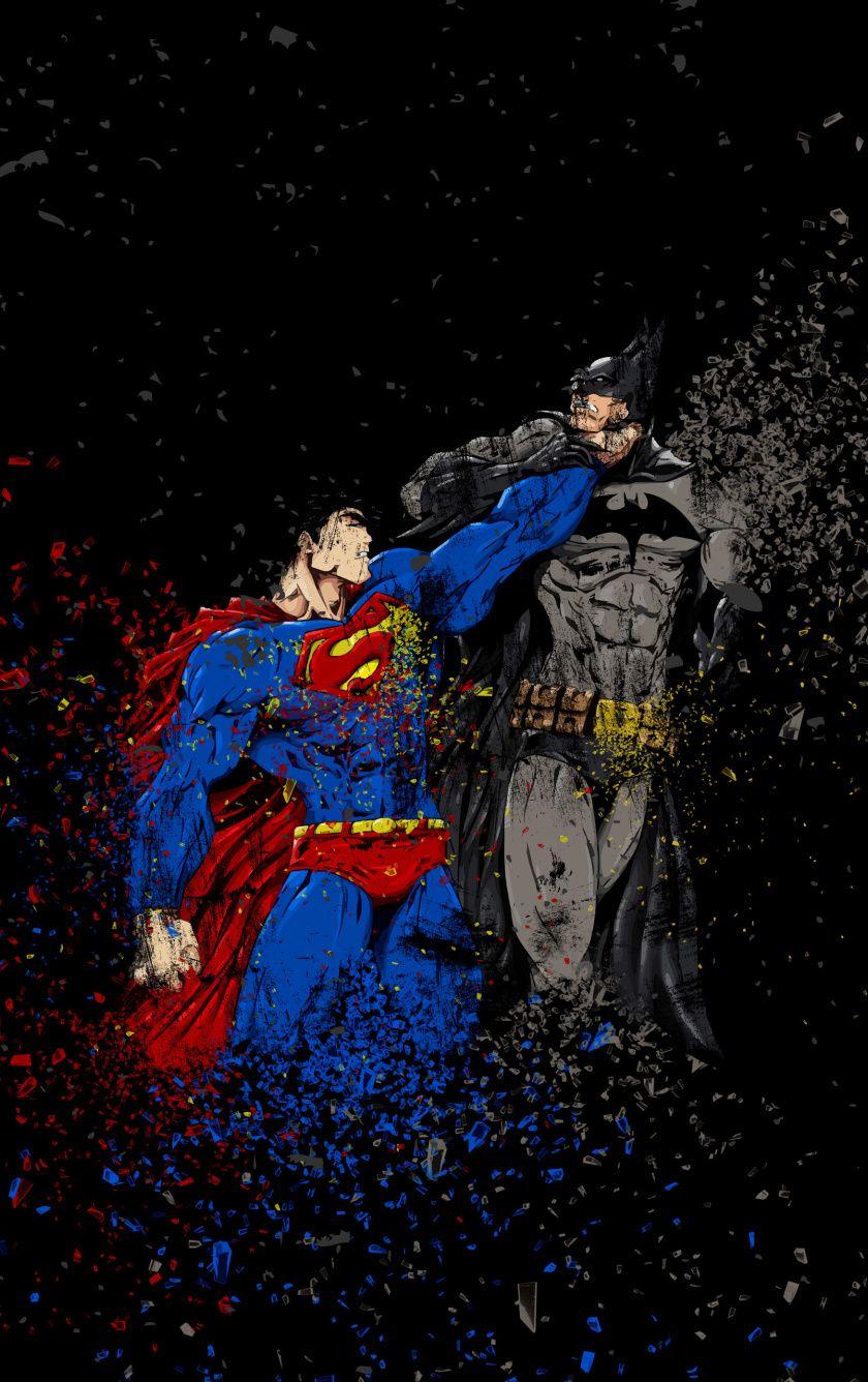 840x1336 Download 840x1336 wallpaper batman vs superman, ruggon style