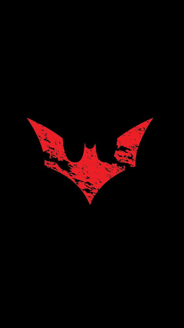 750x1334 iPhone wallpaper. batman logo red dark