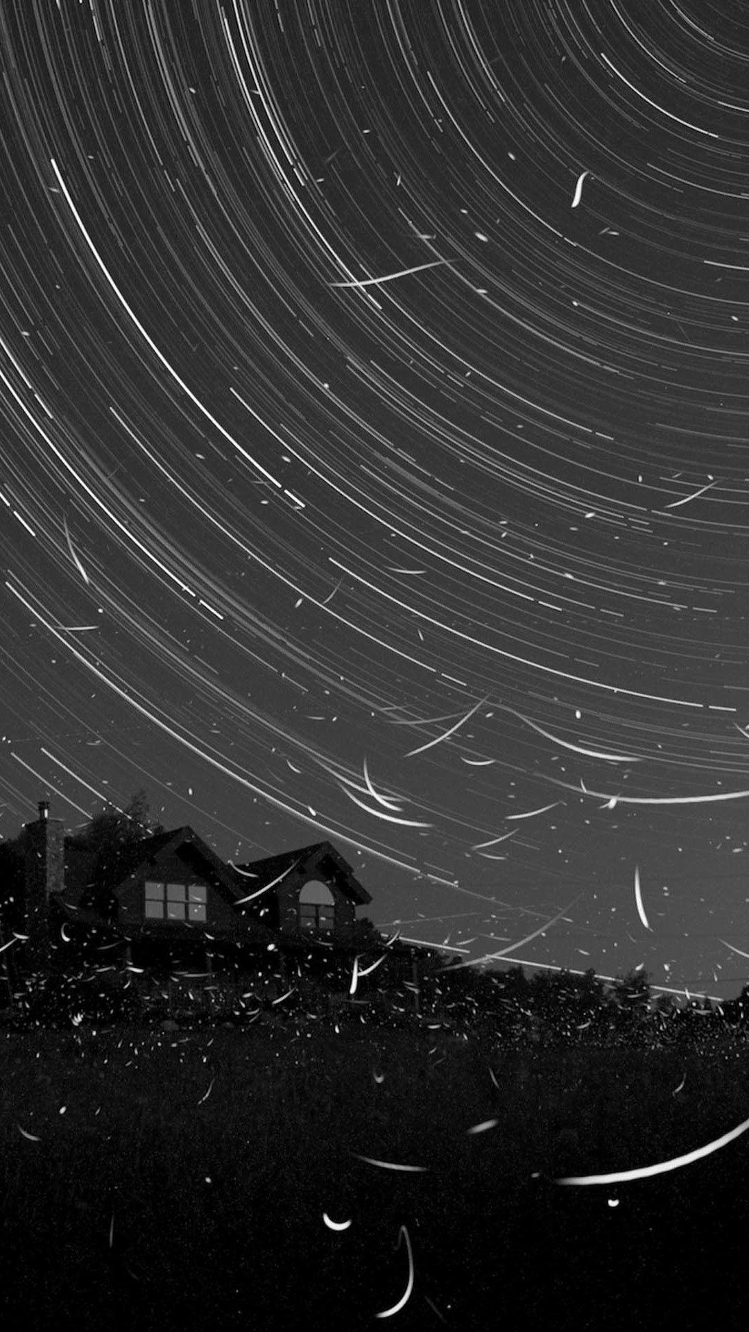 1080x1920 White And Black Village Landscape iPhone 8 Wallpaper Free