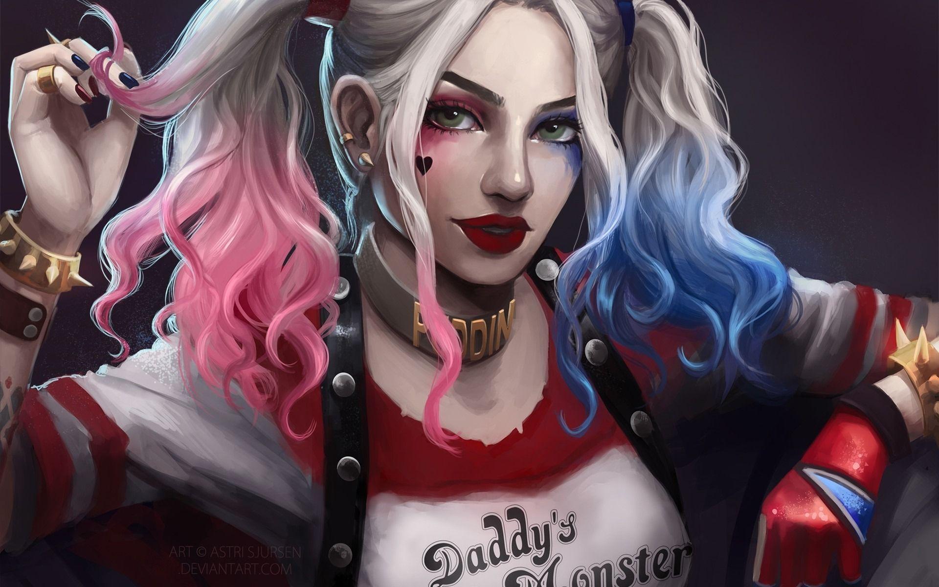 Wallpaper Harley Quinn Digital Art / This is a digital purchase and