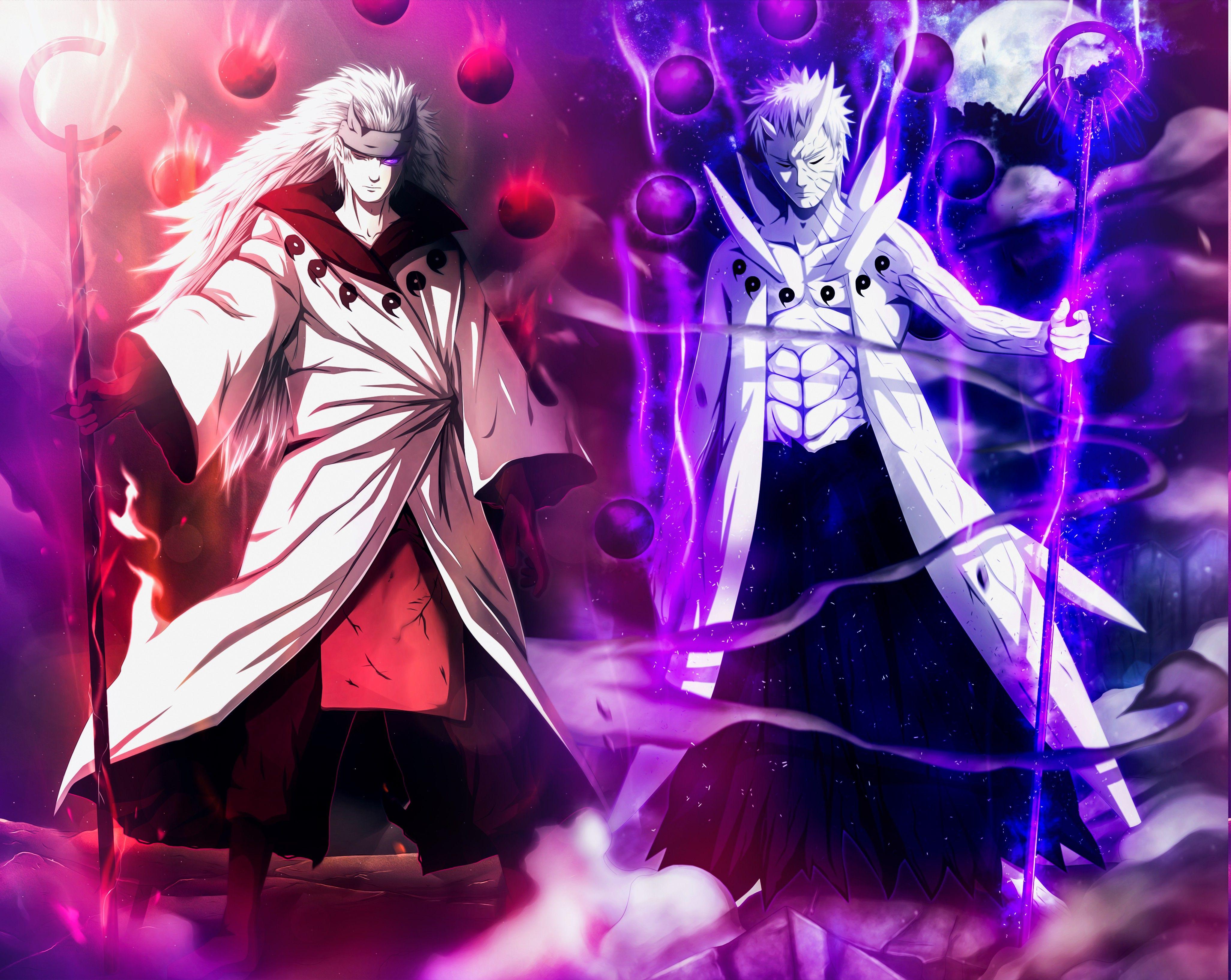 4105x3268 Naruto Shippuuden, Anime, Uchiha Obito, Uchiha Madara Wallpaper HD / Desktop and Mobile Background
