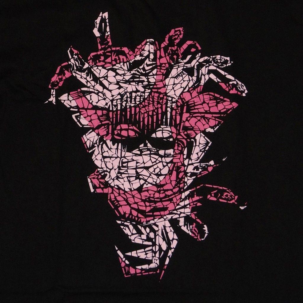 1024x1024 Crooks & Castles & Castles Jungle Concrete Medusa Tee Black Pink