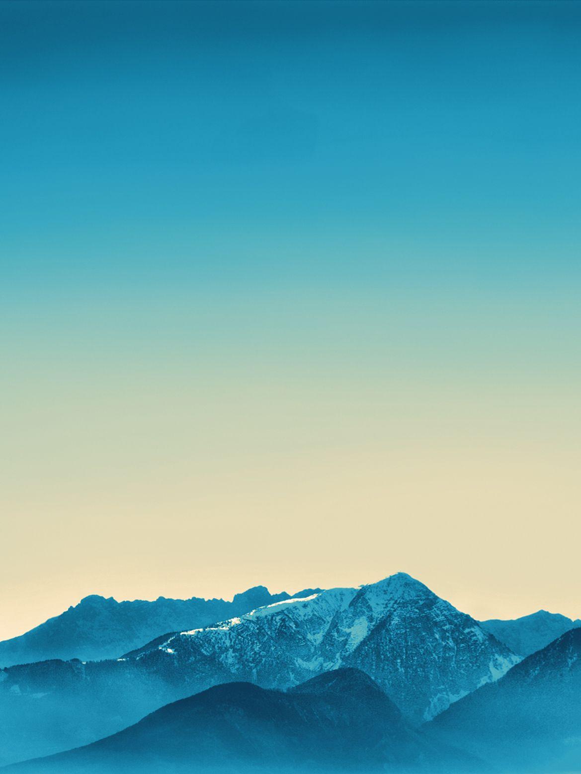 1169x1558 Teal Mountains Air HD Wallpaper & background
