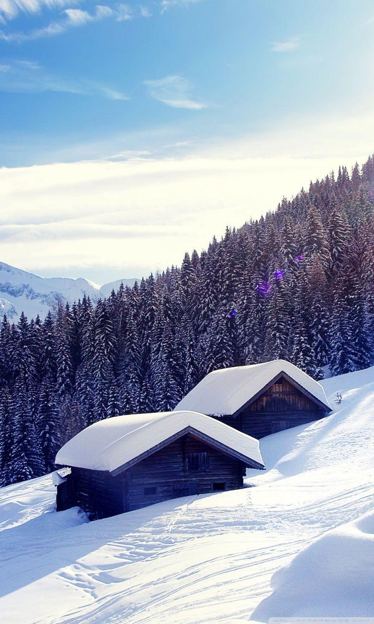768x1280 Snow Mountain Wallpaper