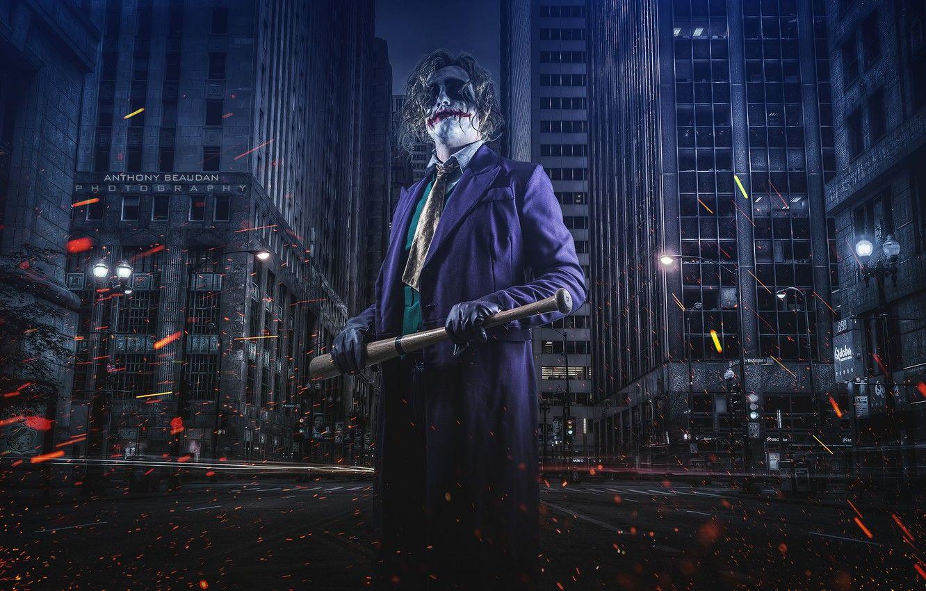 1332x850 Wallpaper the city, art, Joker, Gotham, Anthony Beaudan