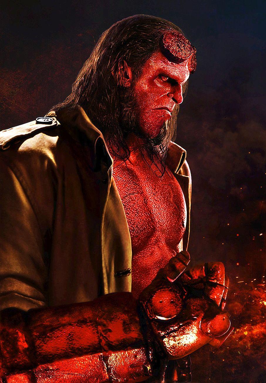 907x1303 Free download David Harbour as Hellboy 2018 Poster 1