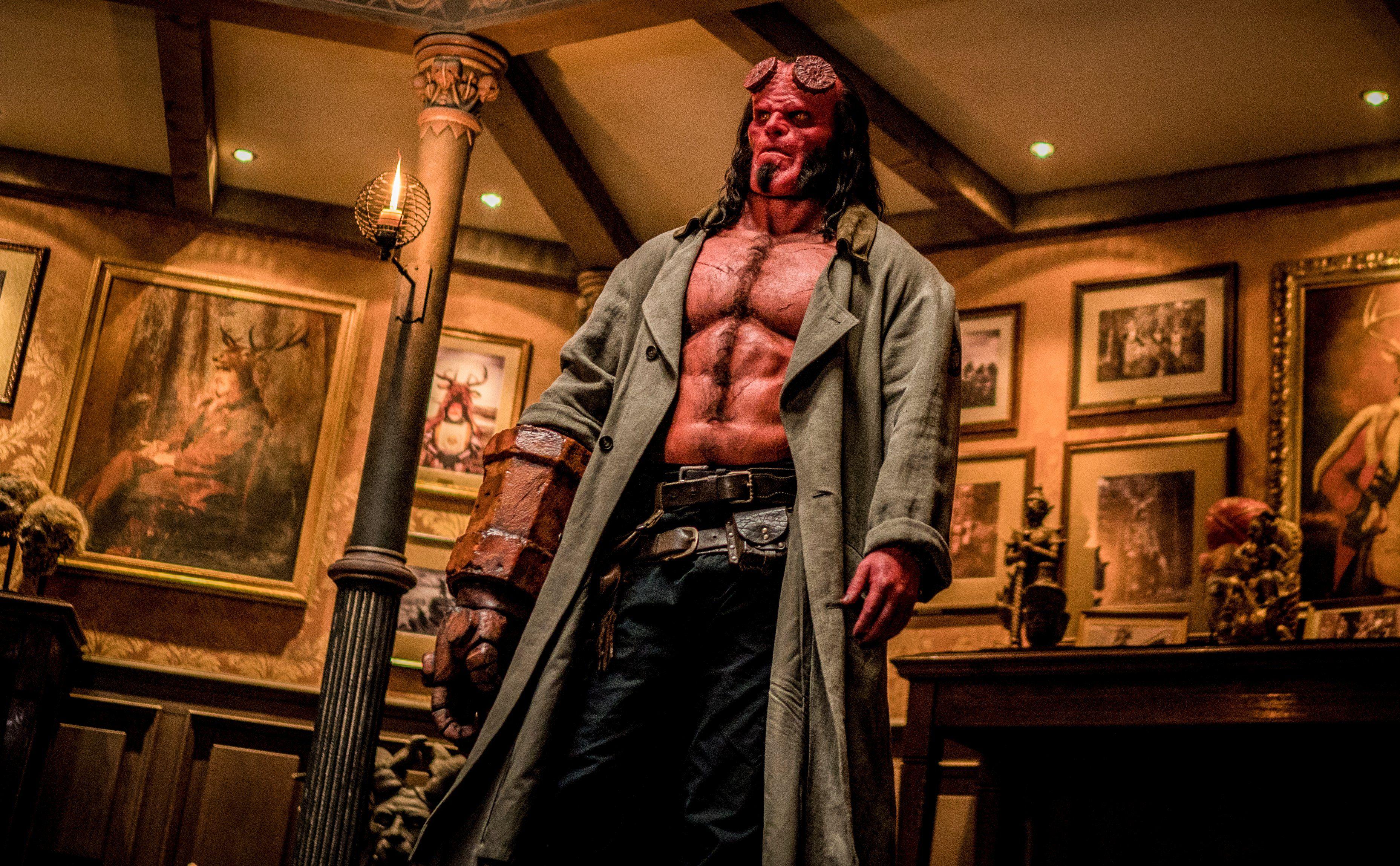 3714x2298 David Harbour As Hellboy, HD Movies, 4k Wallpaper, Image