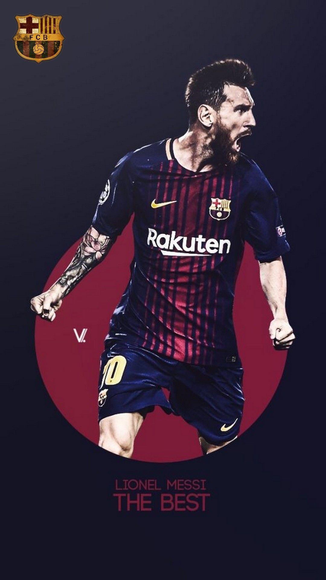 Hình nền HD 1080x1920 Lionel Messi 2018