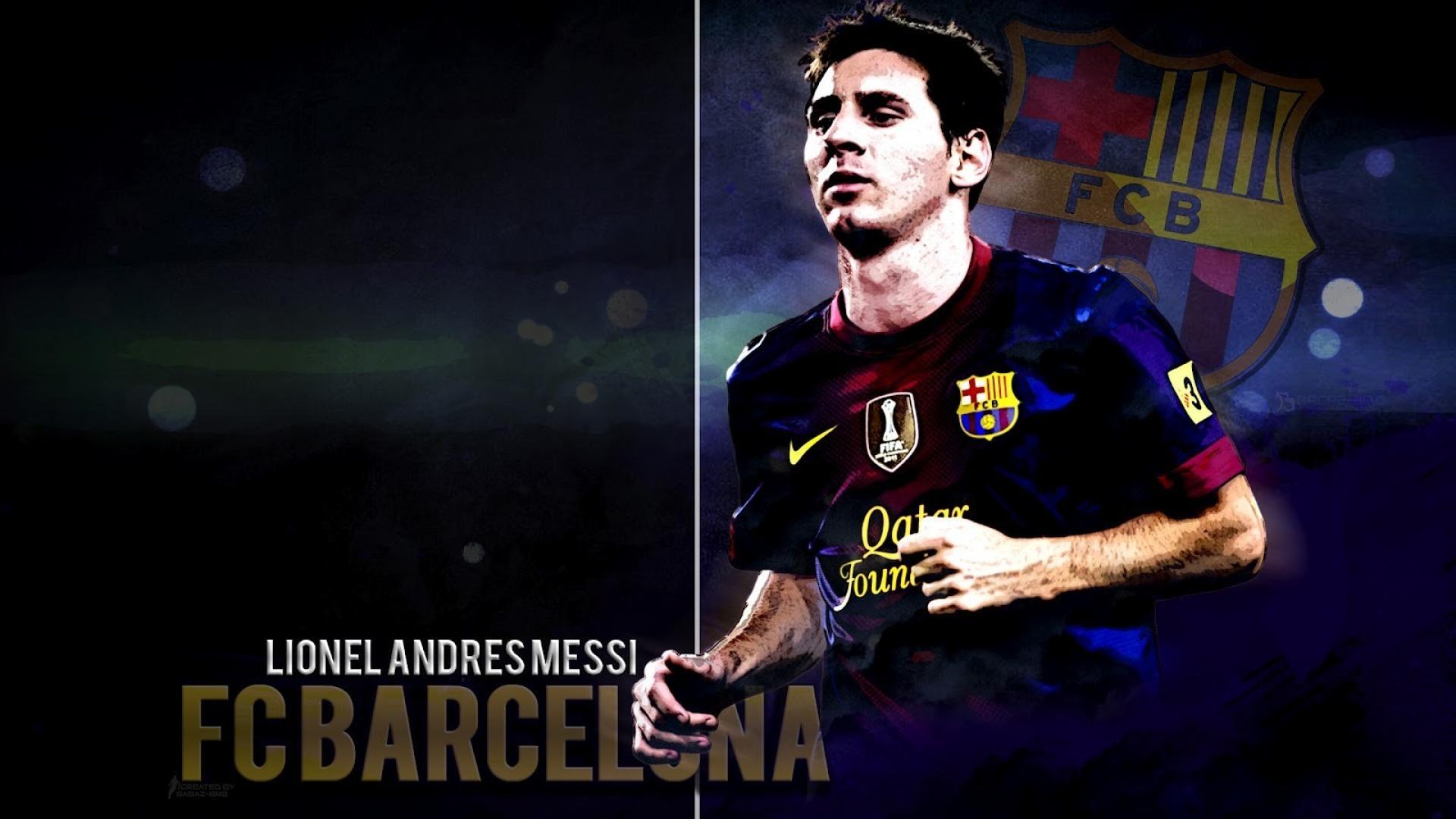 1920x1080 Lionel Messi Barcelona hình nền