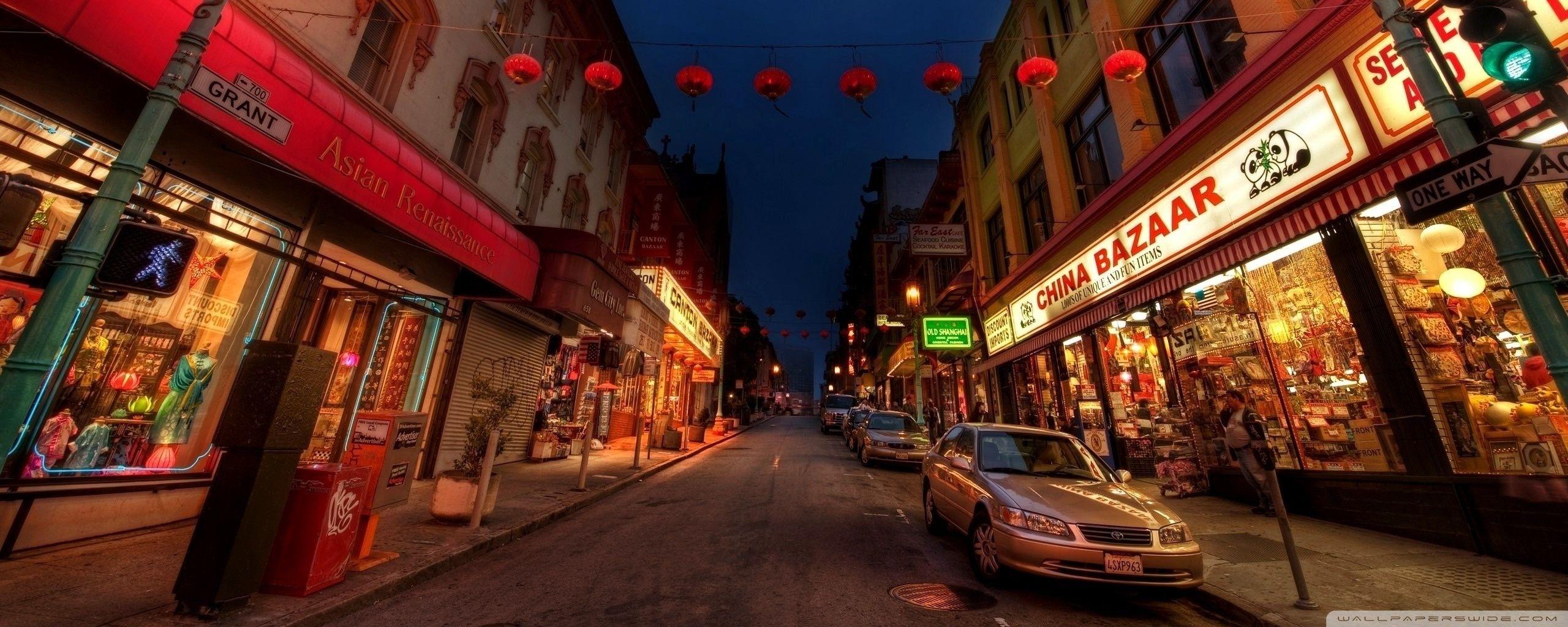 2560x1024 Chinatown Ultra HD Desktop Background Wallpaper for 4K UHD