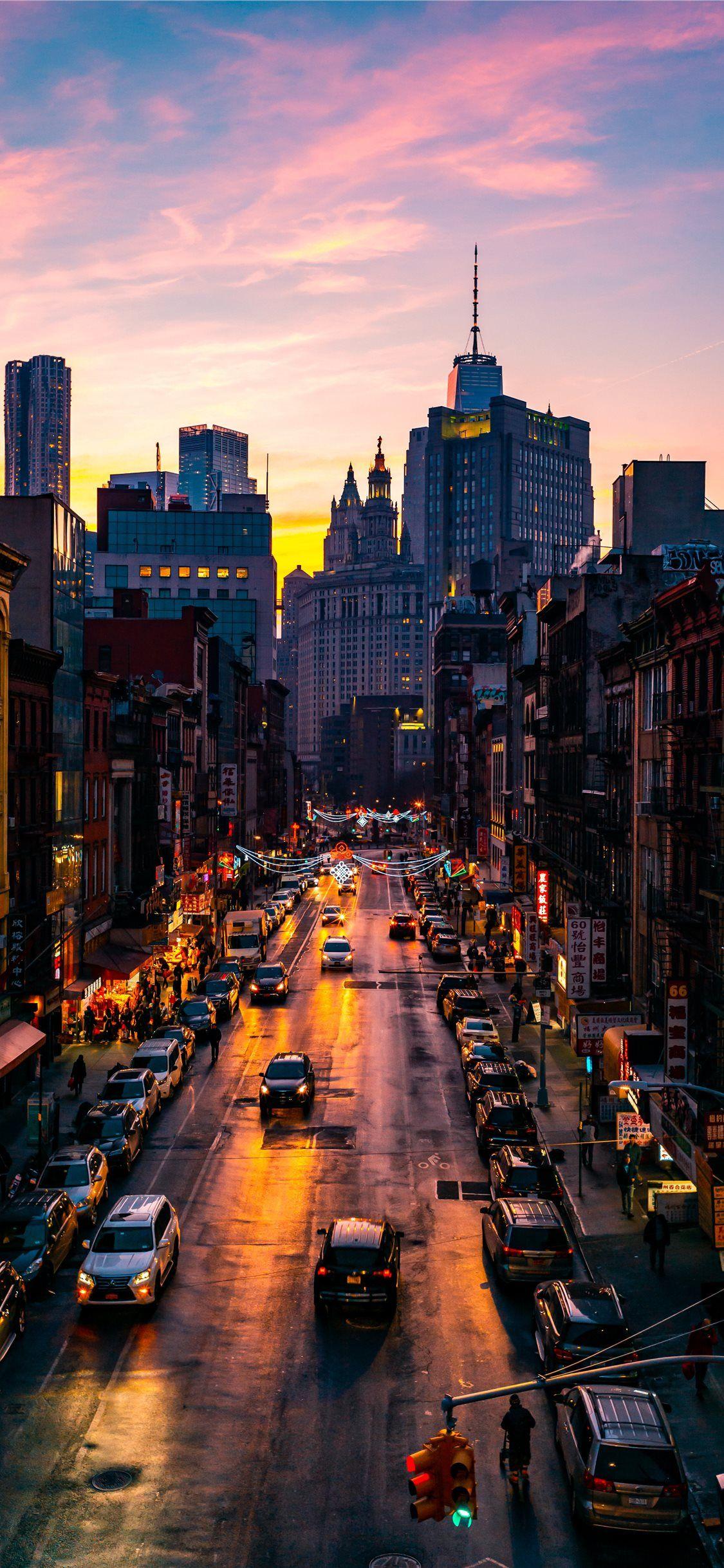 1125x2436 Chinatown iPhone X Wallpaper Free Download