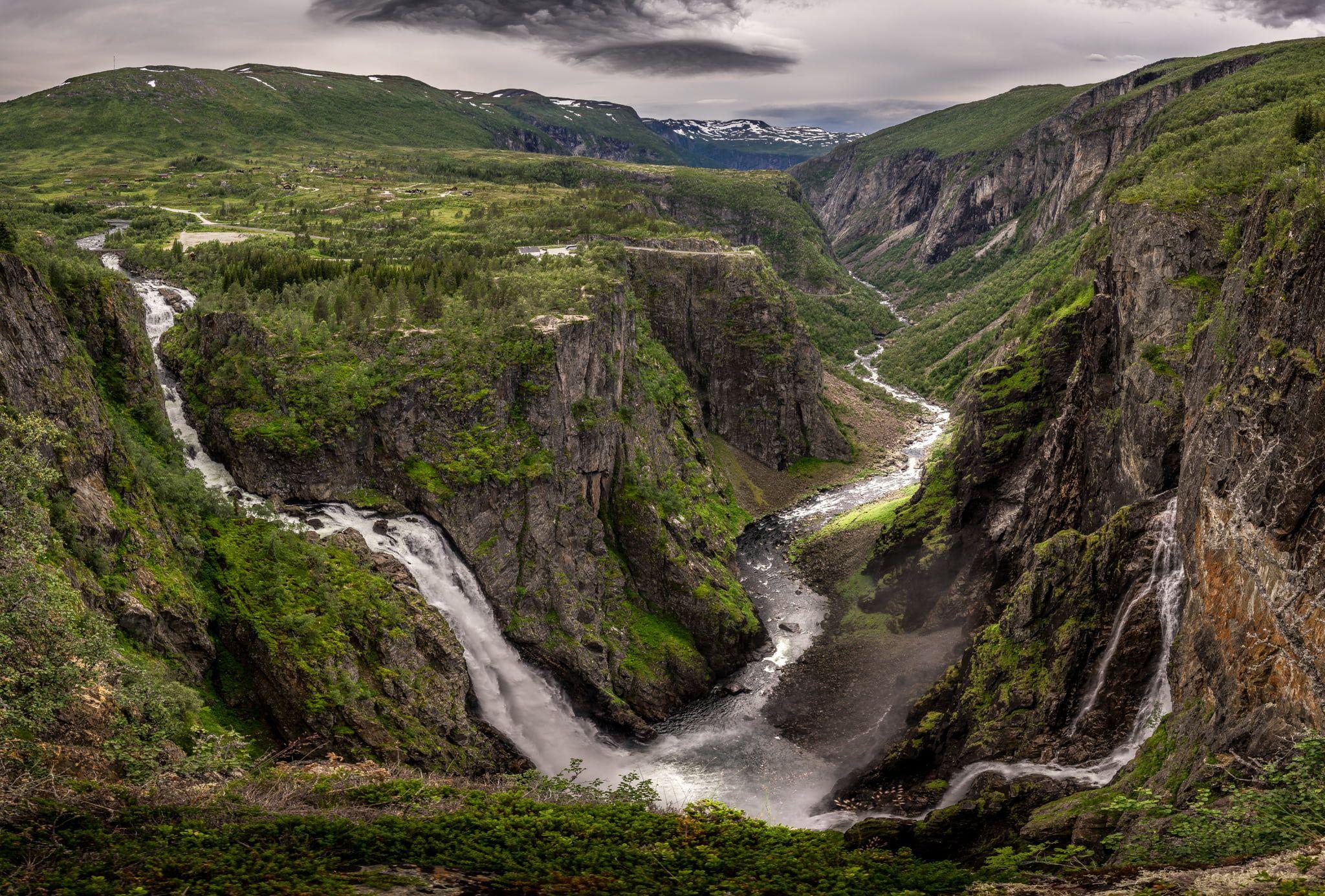 2048x1385 Vøringfossen, Eidfjord, Norway, Landscape HD wallpaper