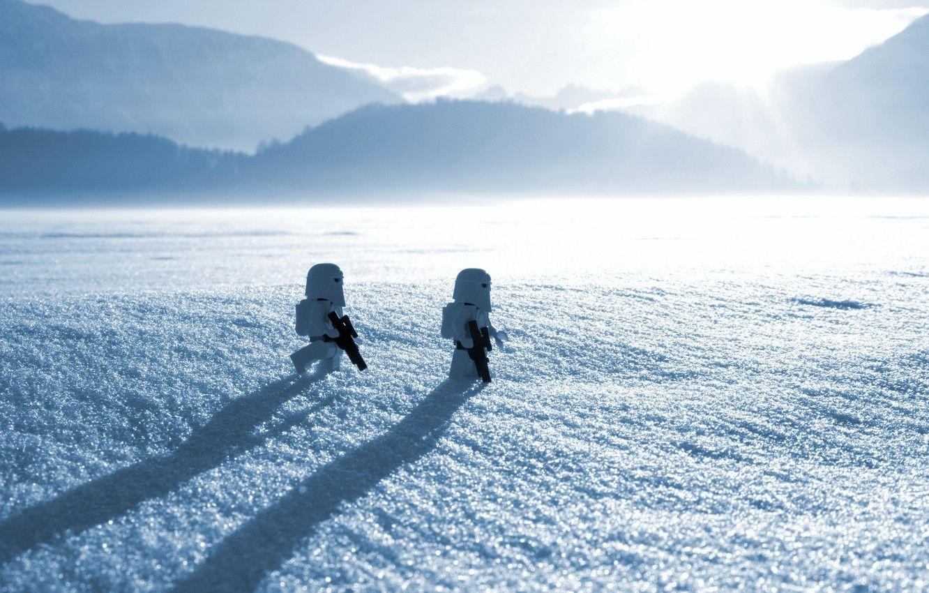 1332x850 Wallpaper macro, snow, star wars, lego star wars image for desktop, section ситуации