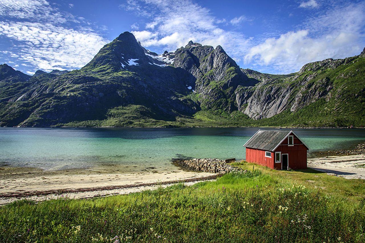 1280x853 Wallpaper Lofoten Norway Raftsundet Nature Mountains Lake Landscape