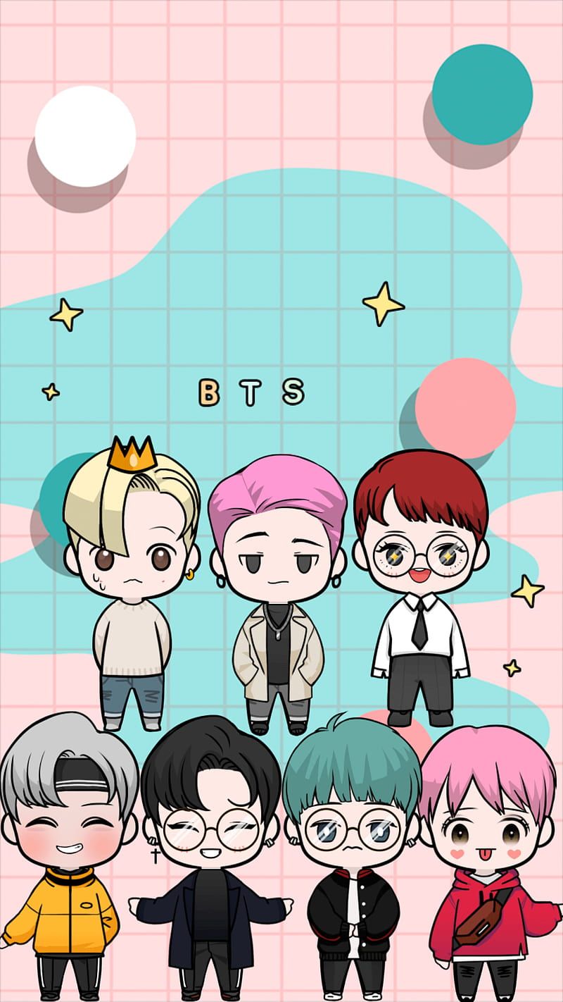 800x1422 Bts, oppa, chibi, HD phone wallpaper