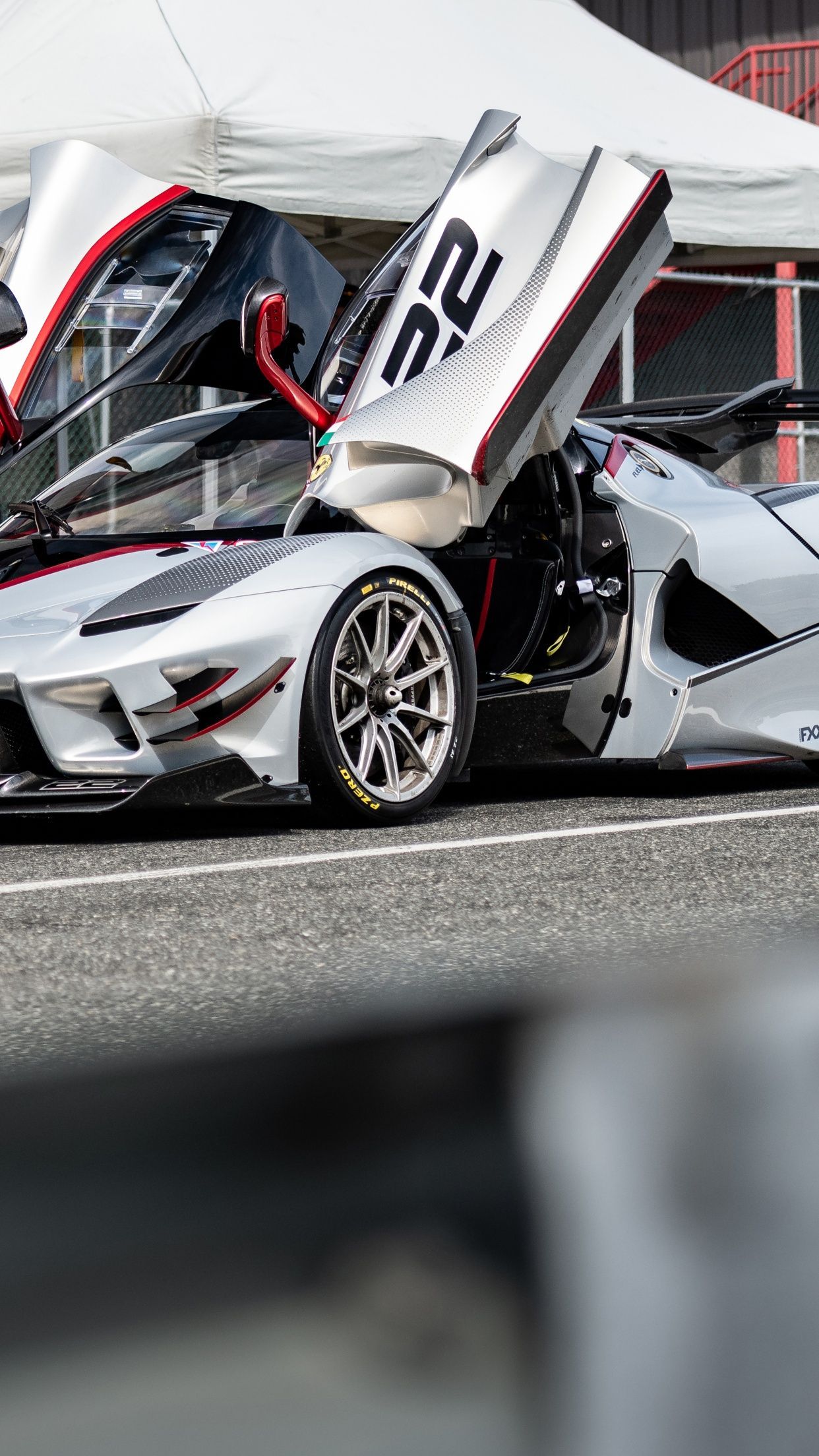 1242x2208 Ferrari FXX K Evo Wallpaper 4K