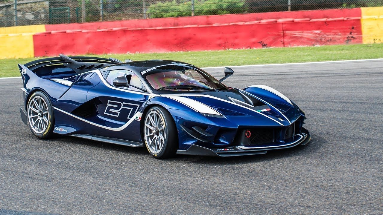 1280x720 Beautiful Blue Ferrari FXX K EVO : R