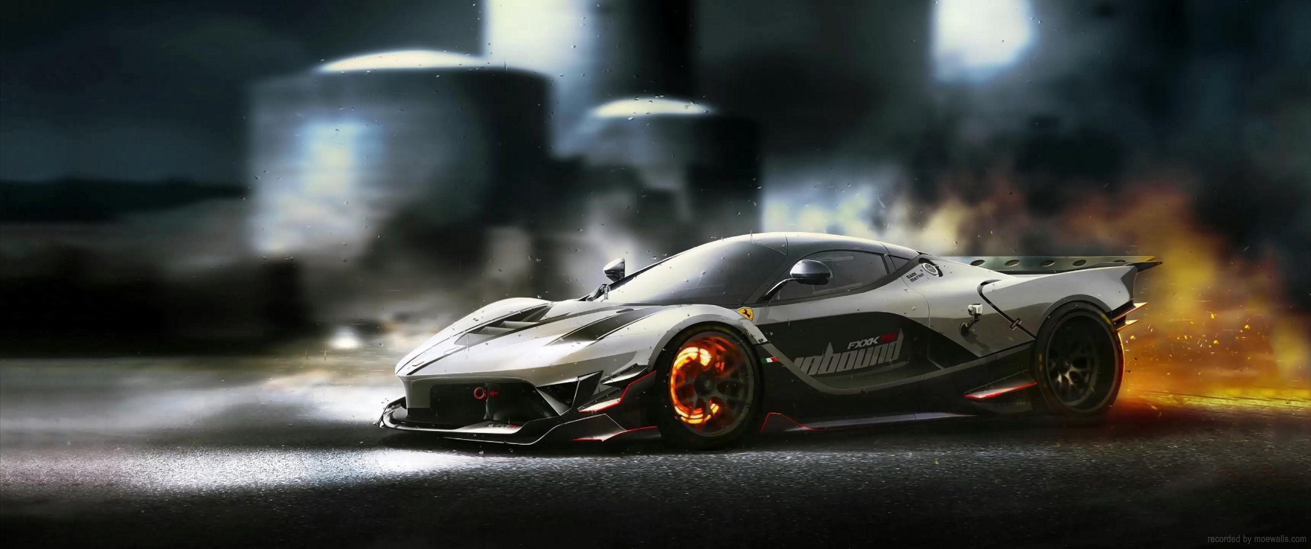 2580x1080 Ferrari FXX K Live Wallpaper
