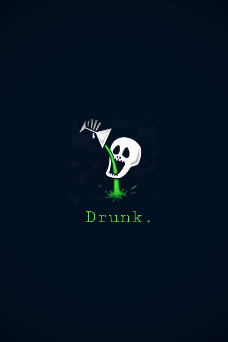 800x1200 Skull Drinking Toxic Substance