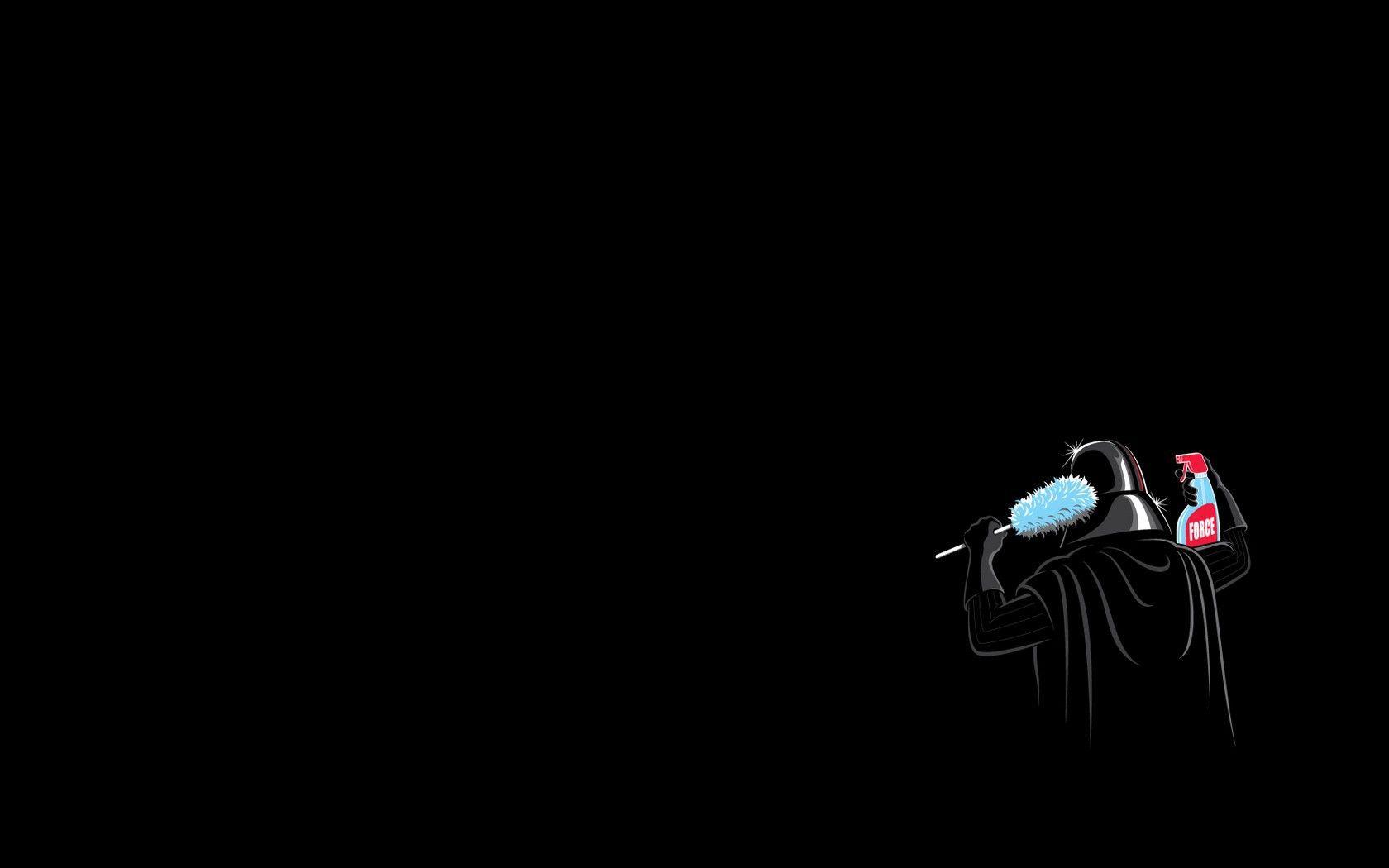 1680x1050 Star Wars minimalistic Darth Vader digital art simple black