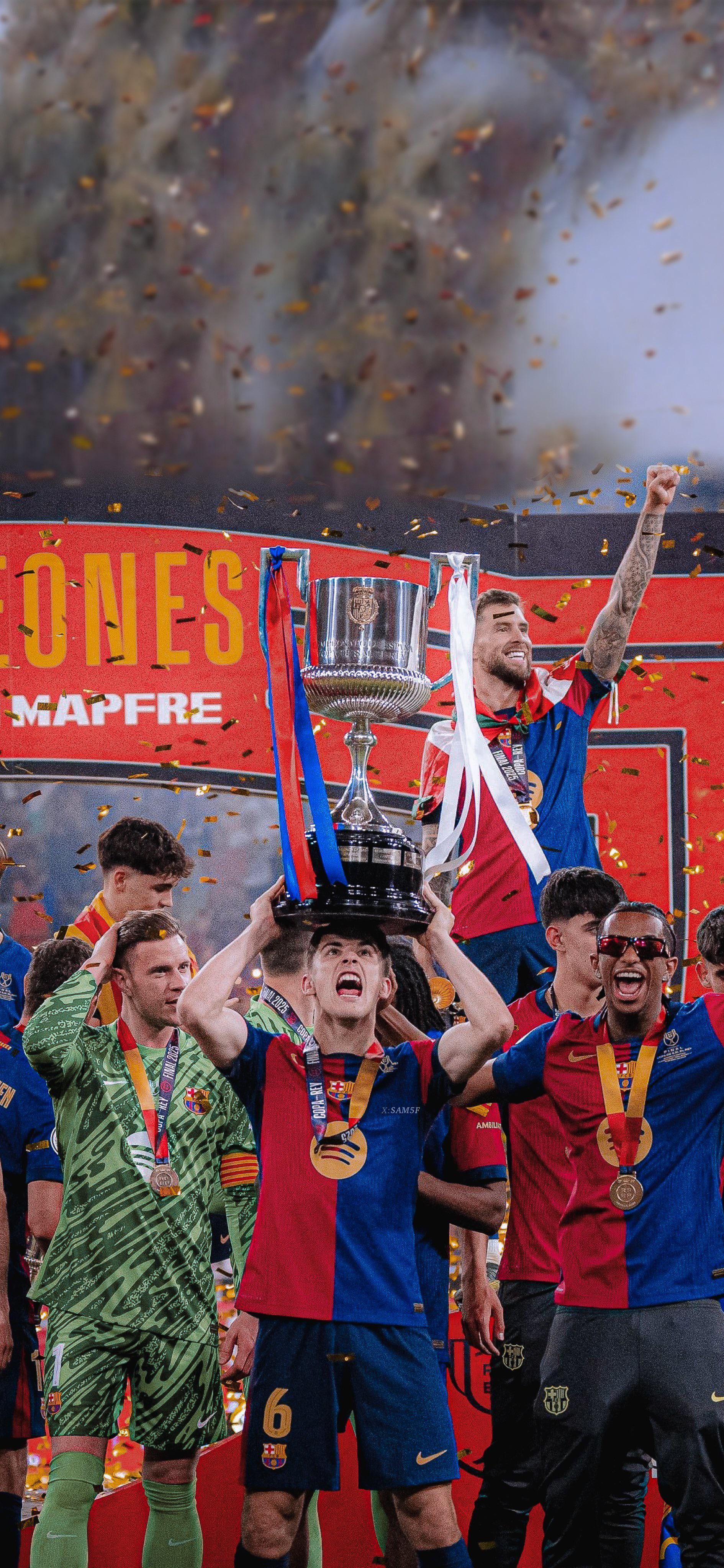1890x4096 WALLPAPERS. Copa Del Rey Trophy Lift
