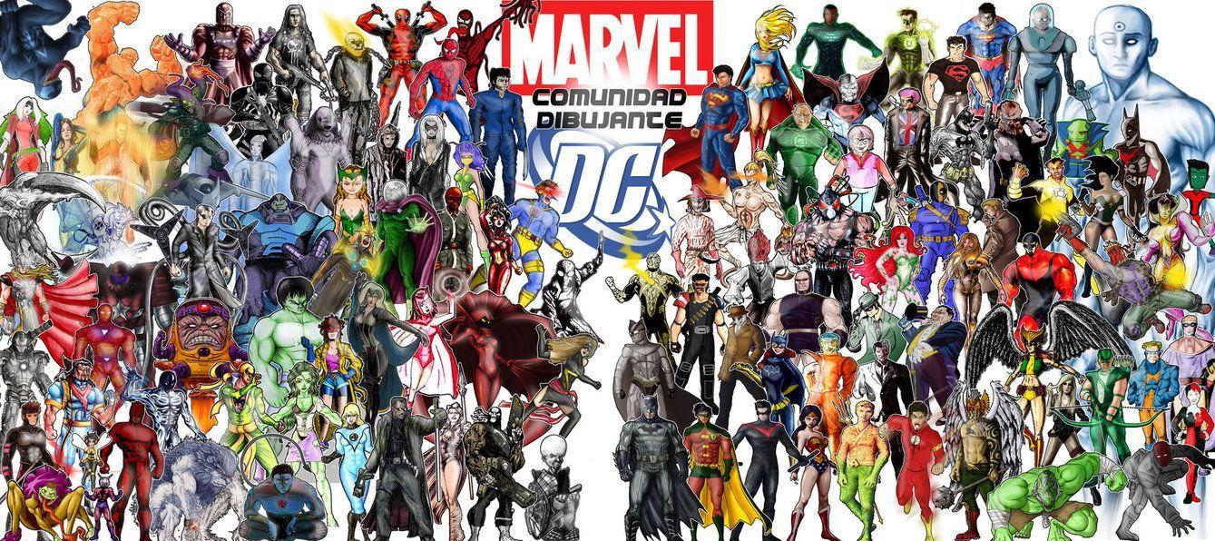 1339x596 Free download Dc Vs Marvel Wallpaper [1339x596]