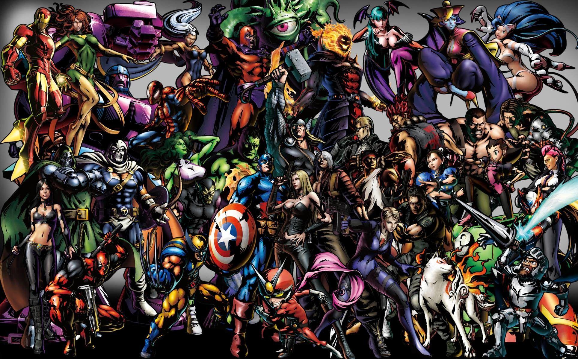 1929x1200 Marvel and DC Wallpaper