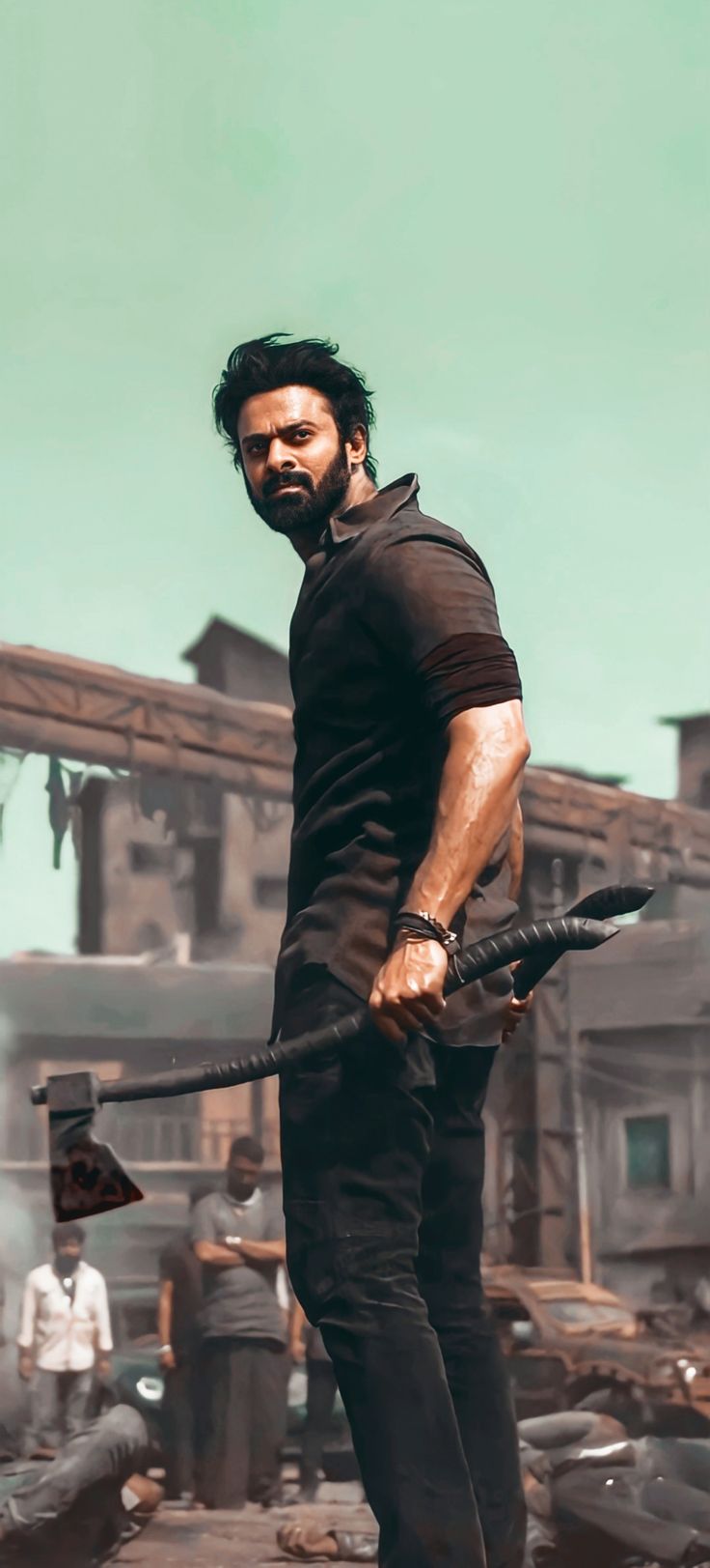 736x1623 Salaar Prabhas Wallpaper
