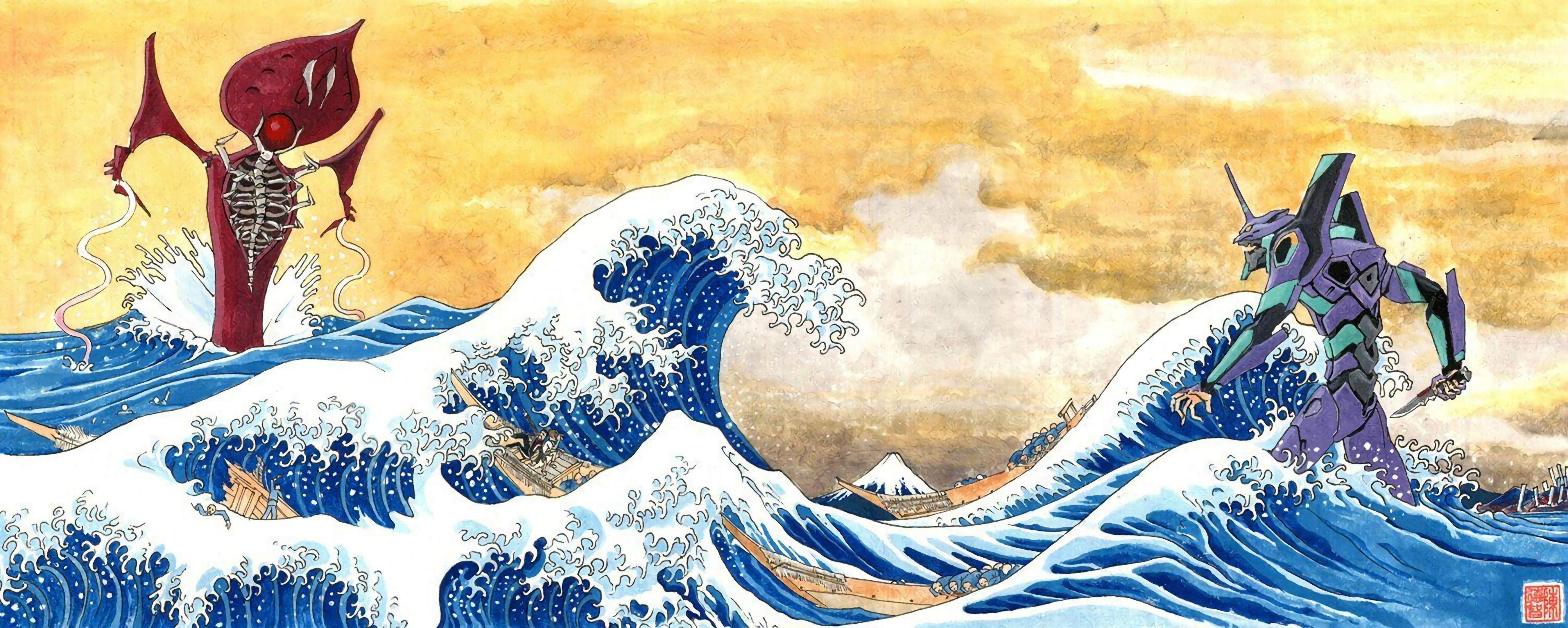 Hokusai  The Great Wave  Wall Mural 5445