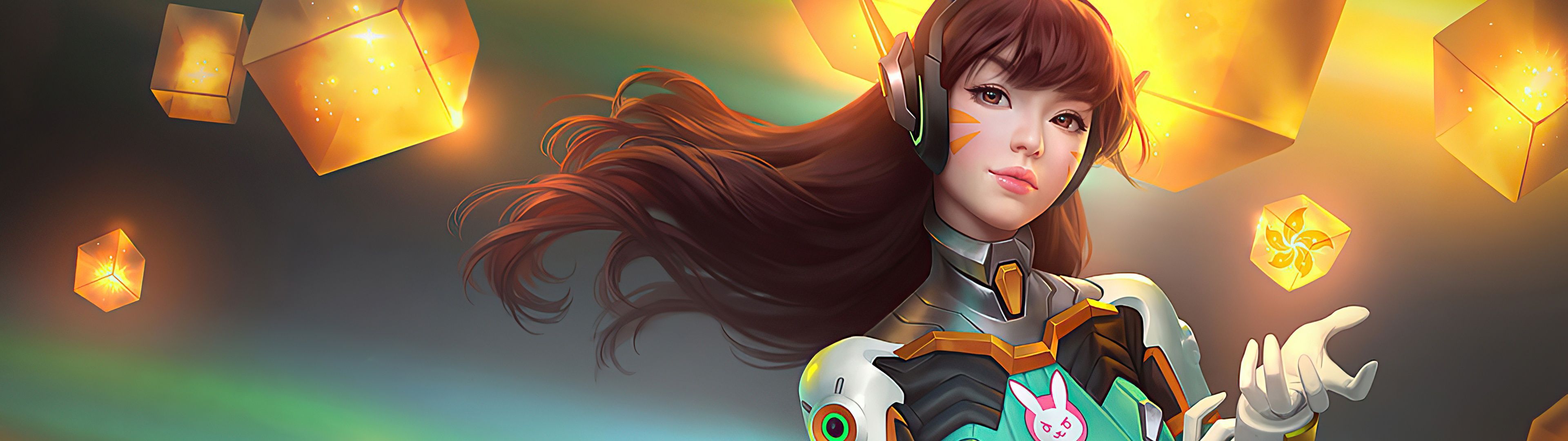 3840x1080 DVa Wallpaper 4K, Overwatch